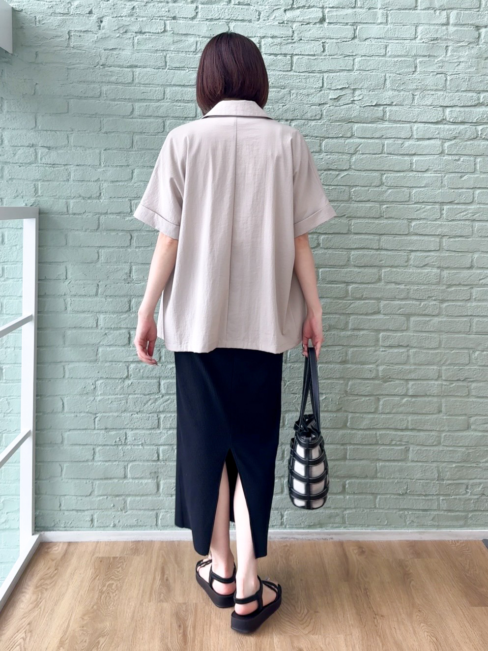 𝐜𝐡𝐢𝐤𝐚さんの「SHOO･LA･RUE｜【高レビュー/洗濯機可/セットアップ可】軽凛(かろりん) 半袖ジャケット」を使ったコーディネート
