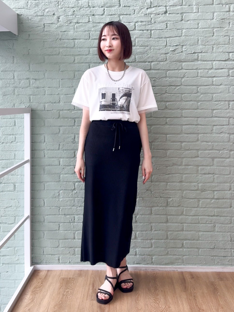 𝐜𝐡𝐢𝐤𝐚さんの「SHOO･LA･RUE｜【高レビュー/洗濯機可/セットアップ可】軽凛(かろりん) 半袖ジャケット」を使ったコーディネート