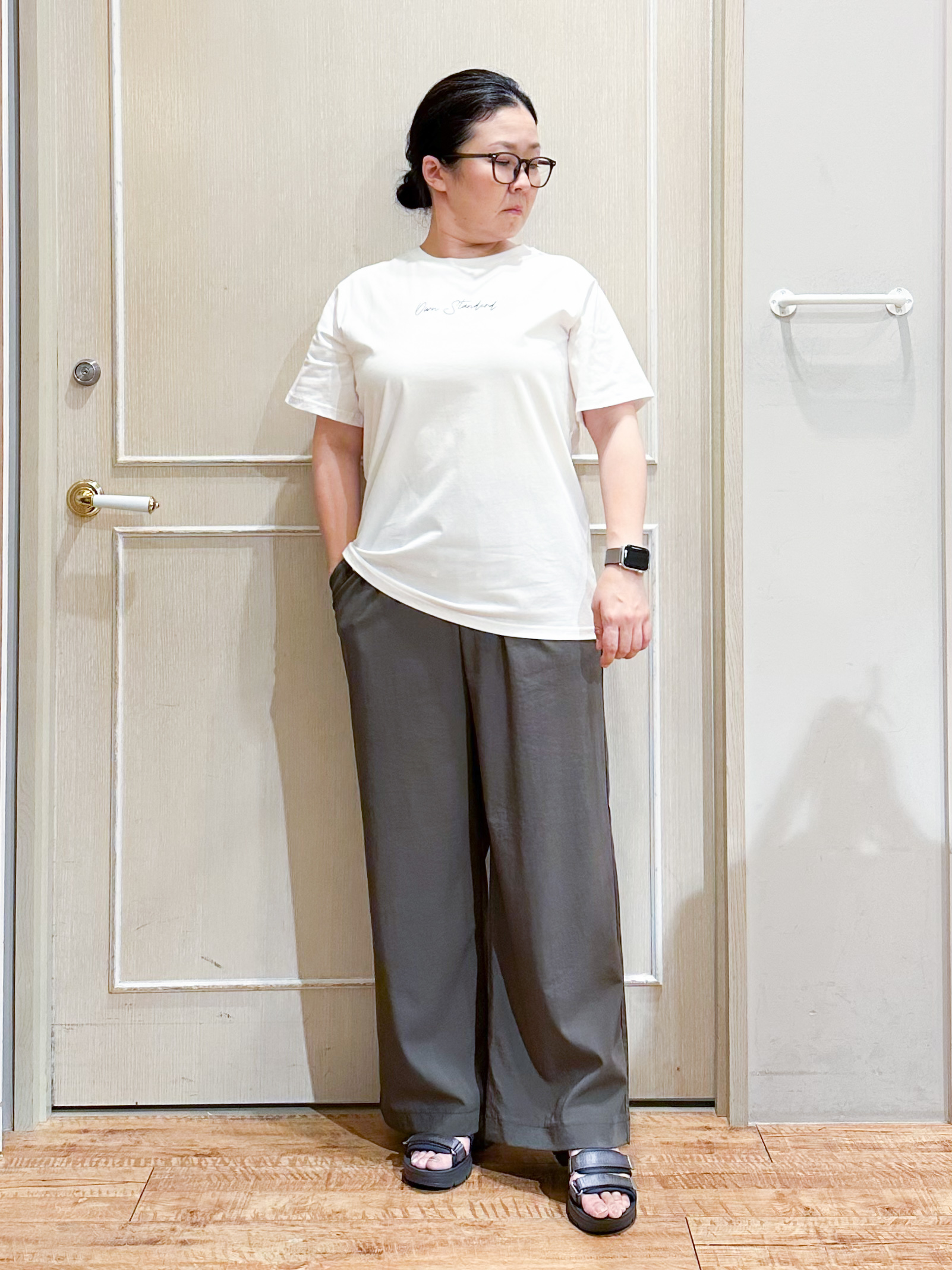 umeさんの「SHOO･LA･RUE｜【高レビュー/洗濯機可/セットアップ可】軽凛(かろりん) 半袖ジャケット」を使ったコーディネート