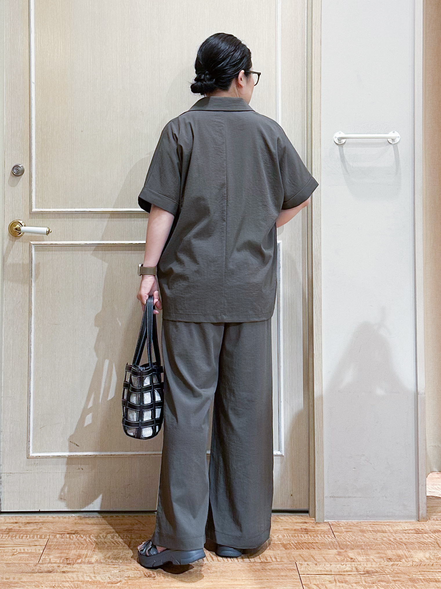 umeさんの「SHOO･LA･RUE｜【高レビュー/洗濯機可/セットアップ可】軽凛(かろりん) 半袖ジャケット」を使ったコーディネート