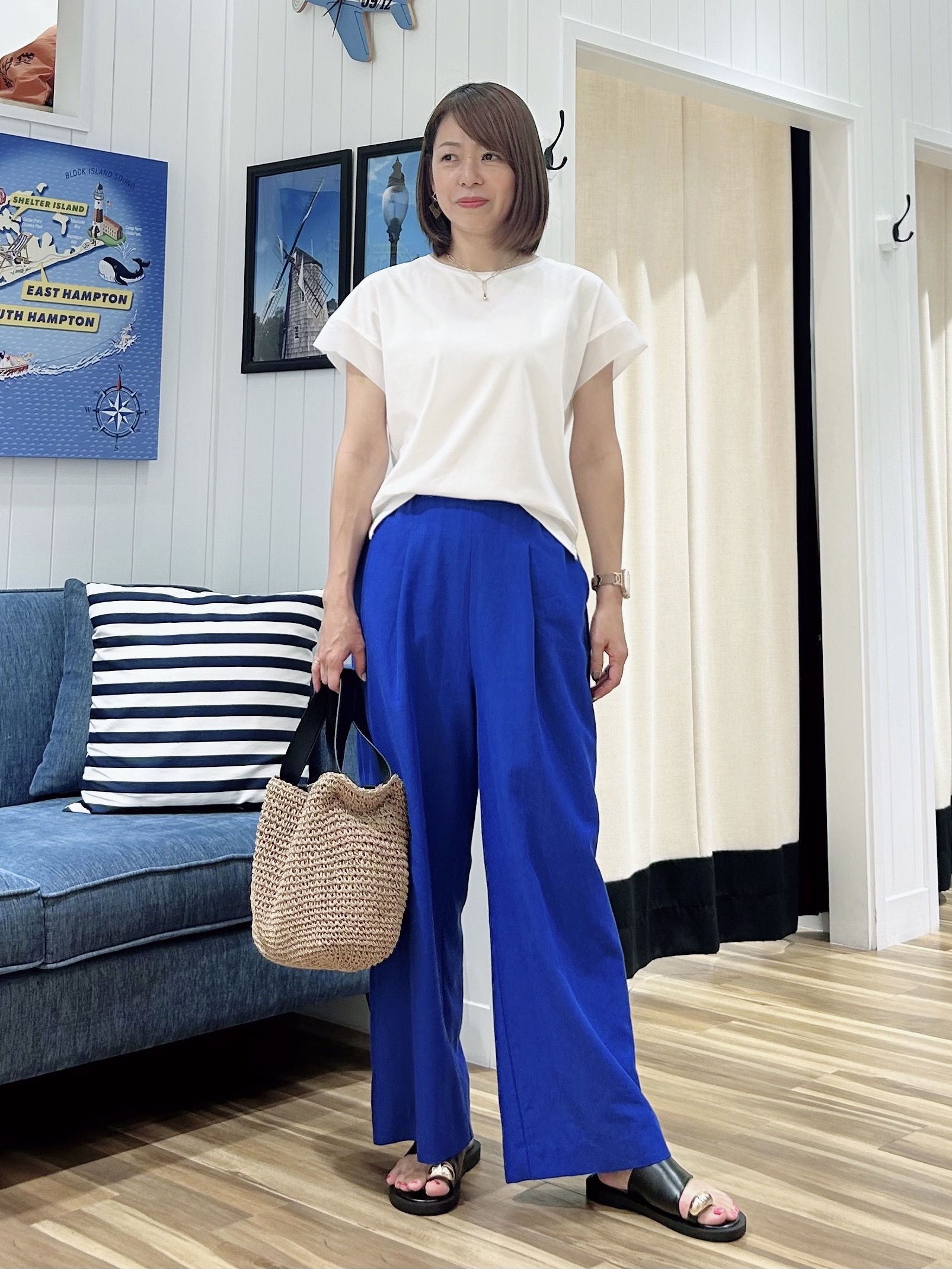 ☆SATO☆さんの「Dessin｜【UVカット/接触冷感】美光沢カットソー」を使ったコーディネート