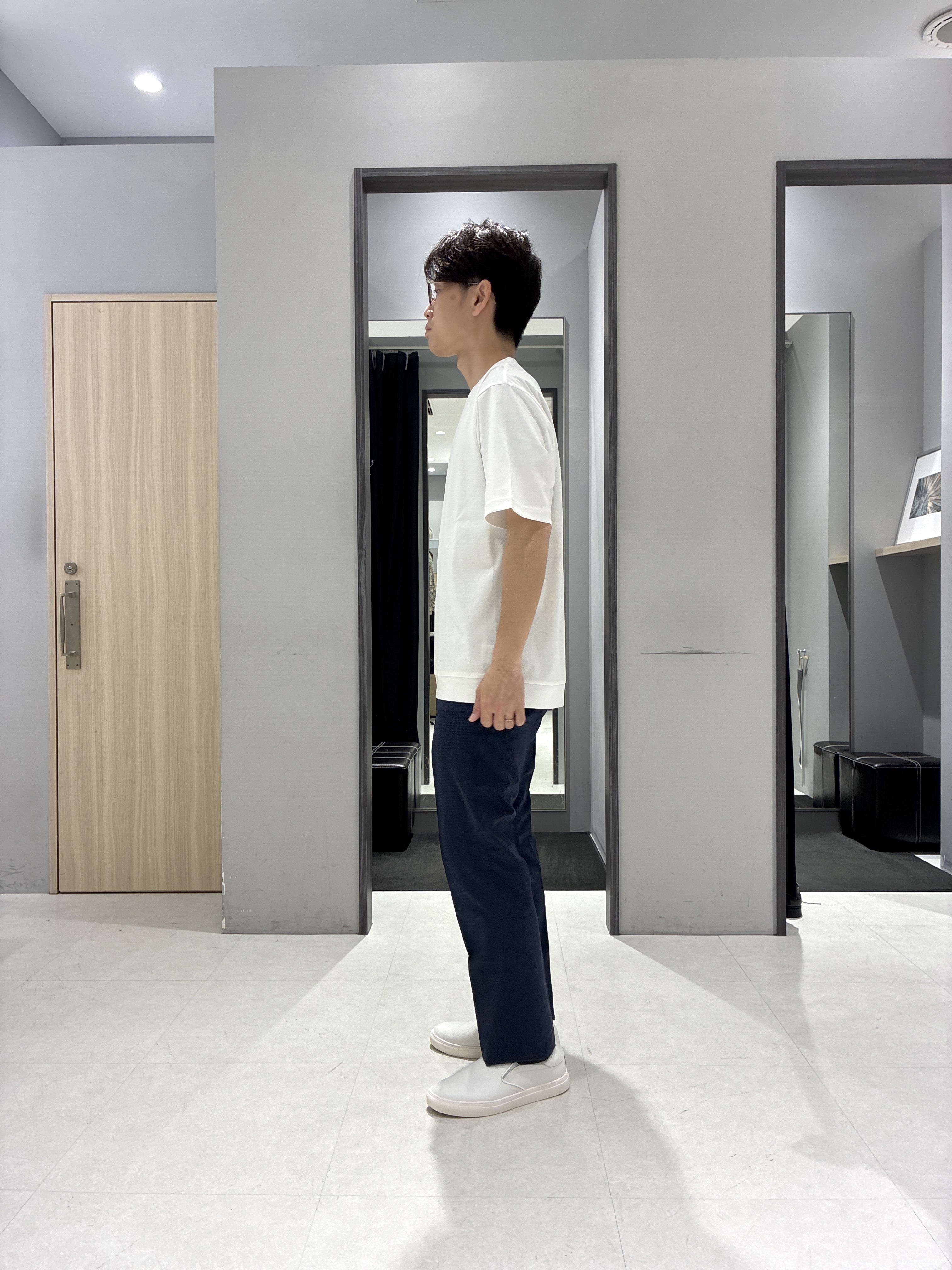 わいずみさんの「TAKEO KIKUCHI｜【抗菌防臭】COOL DOTS（R）ドビープリント ジャケット」を使ったコーディネート