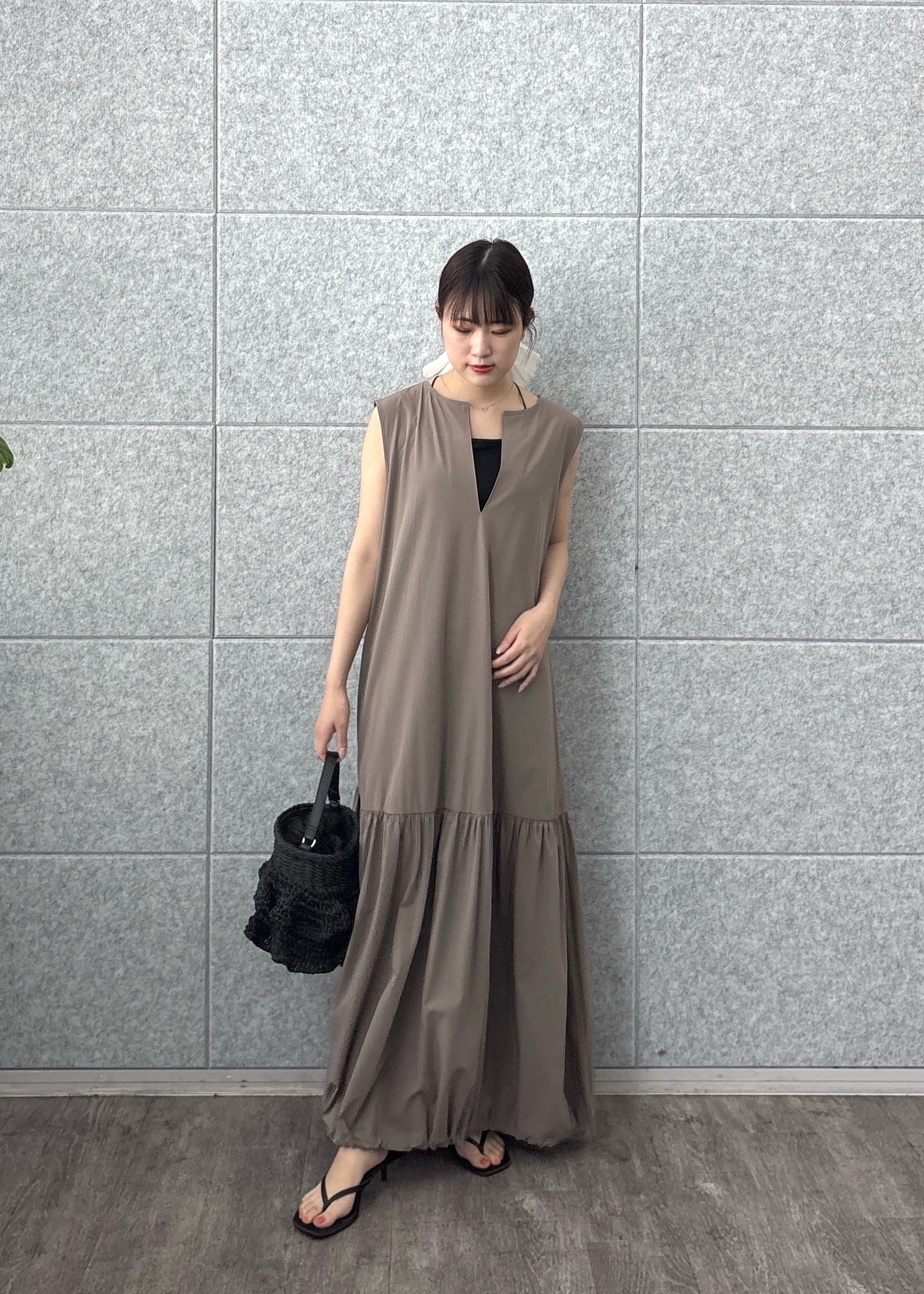 Renoさんの「INDIVI｜2WAYスキッパーワンピース【再入荷／接触冷感】」を使ったコーディネート