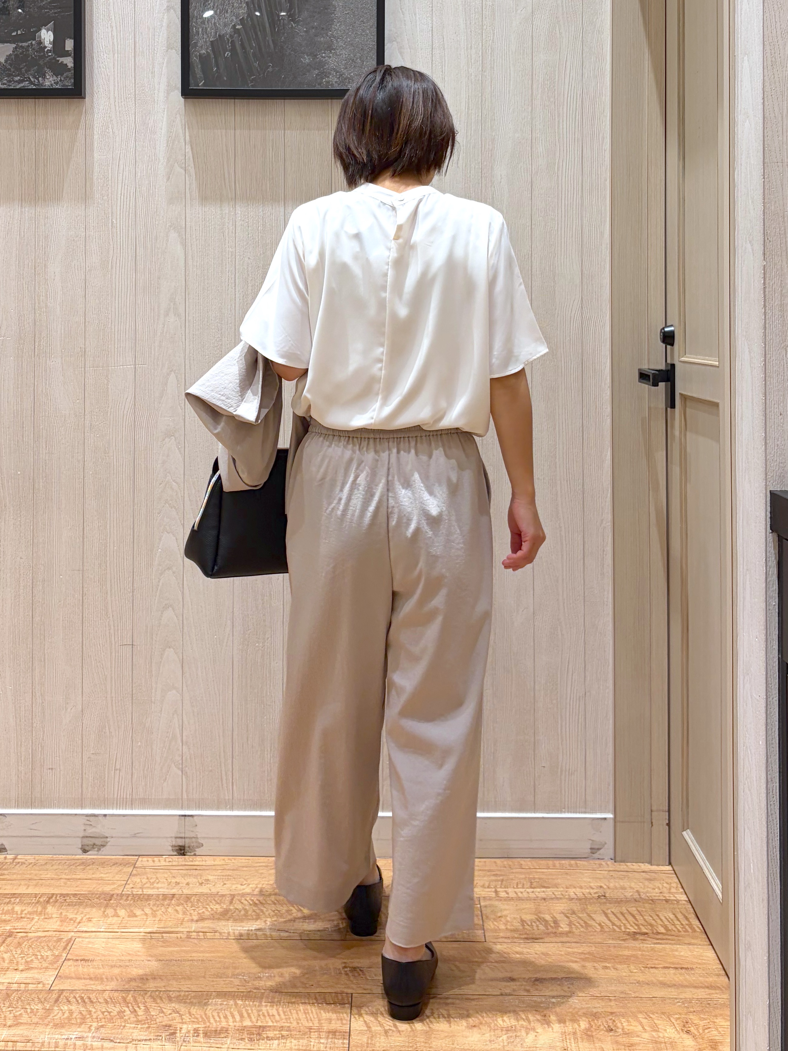 shirayuuuさんの「SHOO･LA･RUE｜【高レビュー/洗濯機可/セットアップ可】軽凛(かろりん) 半袖ジャケット」を使ったコーディネート
