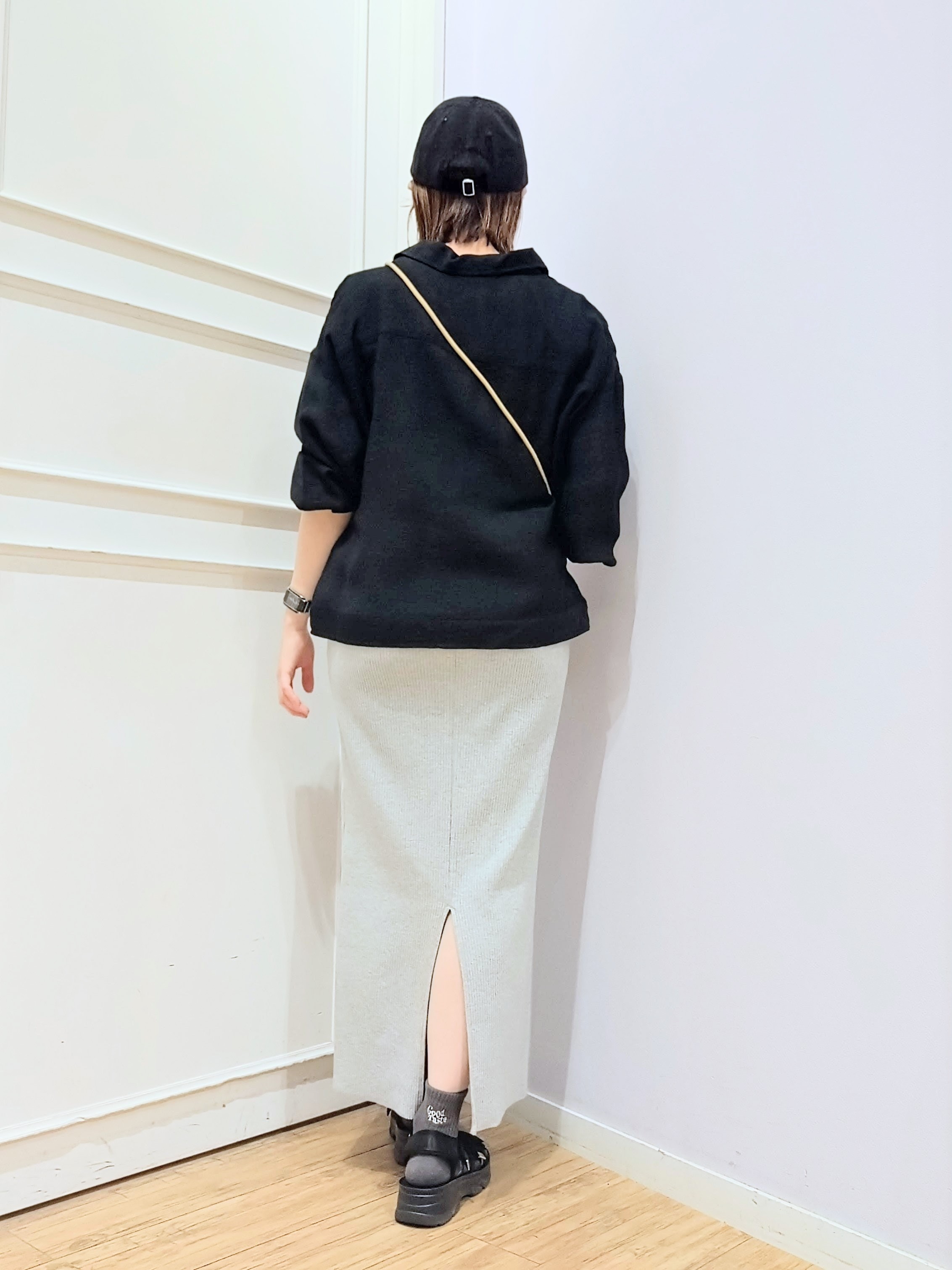 miomioさんの「SHOO･LA･RUE｜【洗濯機可/S-LL】Gジャン風シアーシャツジャケット」を使ったコーディネート