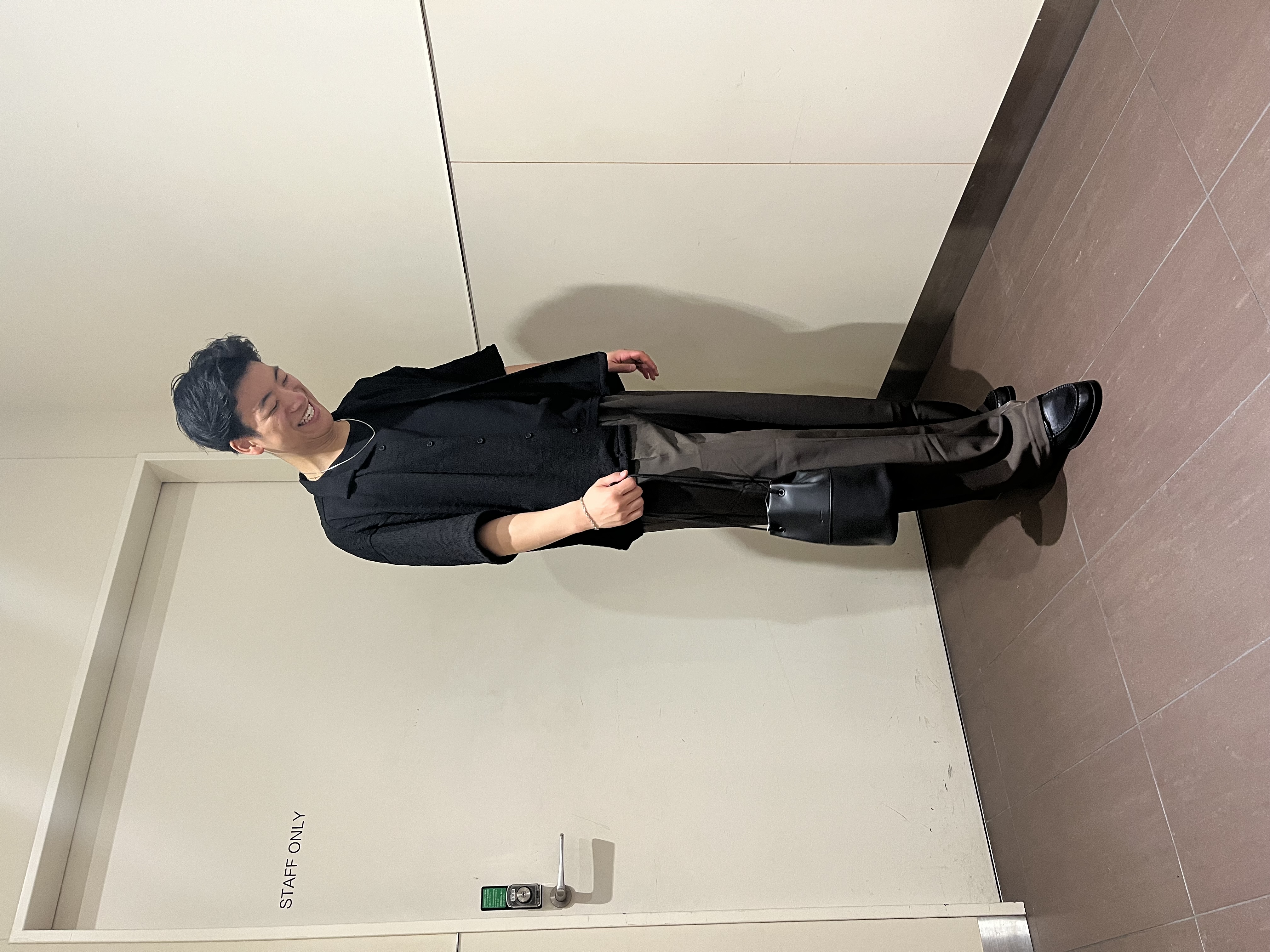 RITSUKIさんの「tk.TAKEO KIKUCHI｜【接触冷感／ストレッチ】トロミワイドストレート」を使ったコーディネート