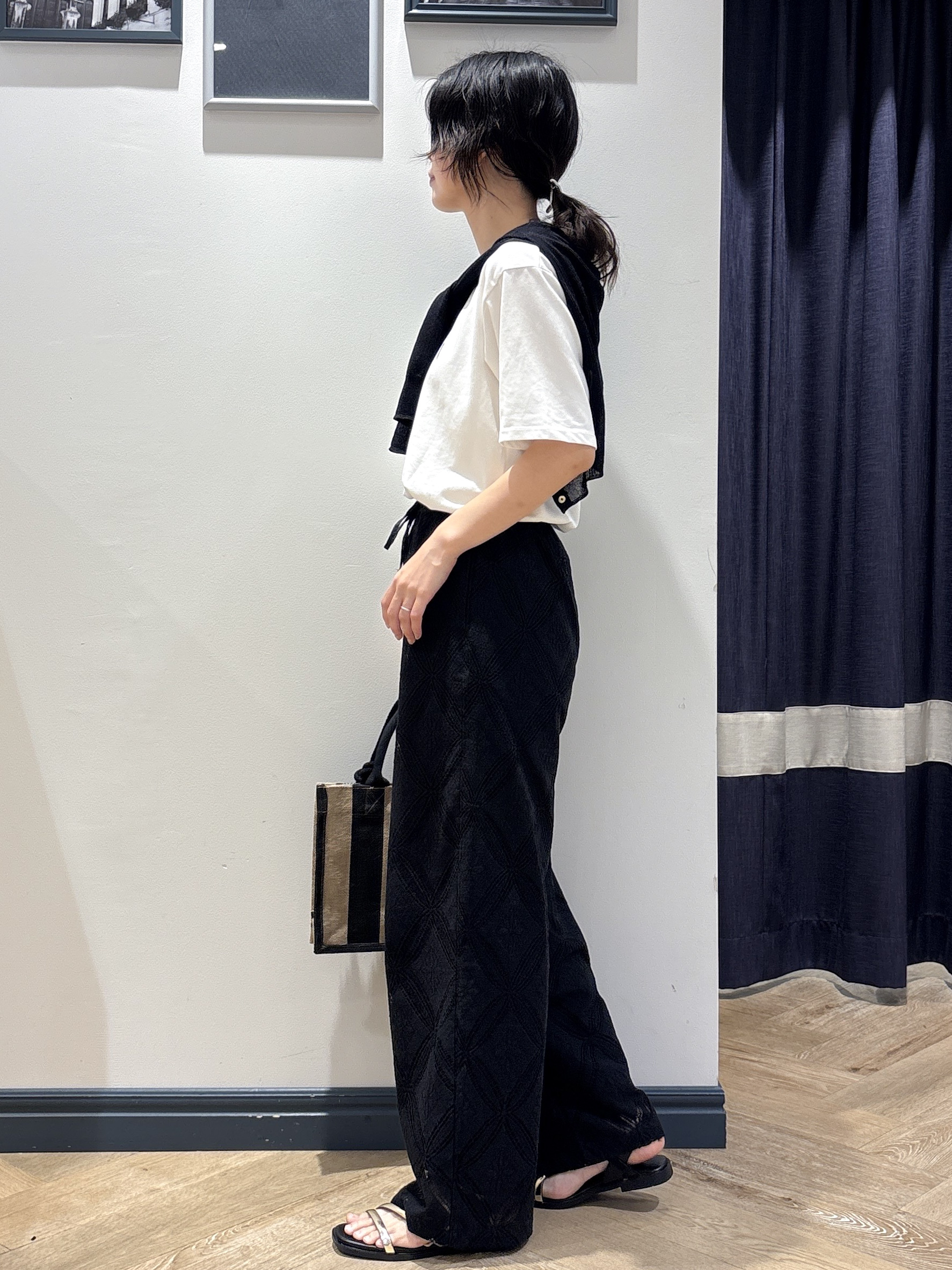ayakaさんの「grove｜高評価！【洗える/名品】大人の透け感、シアーカーディガン」を使ったコーディネート