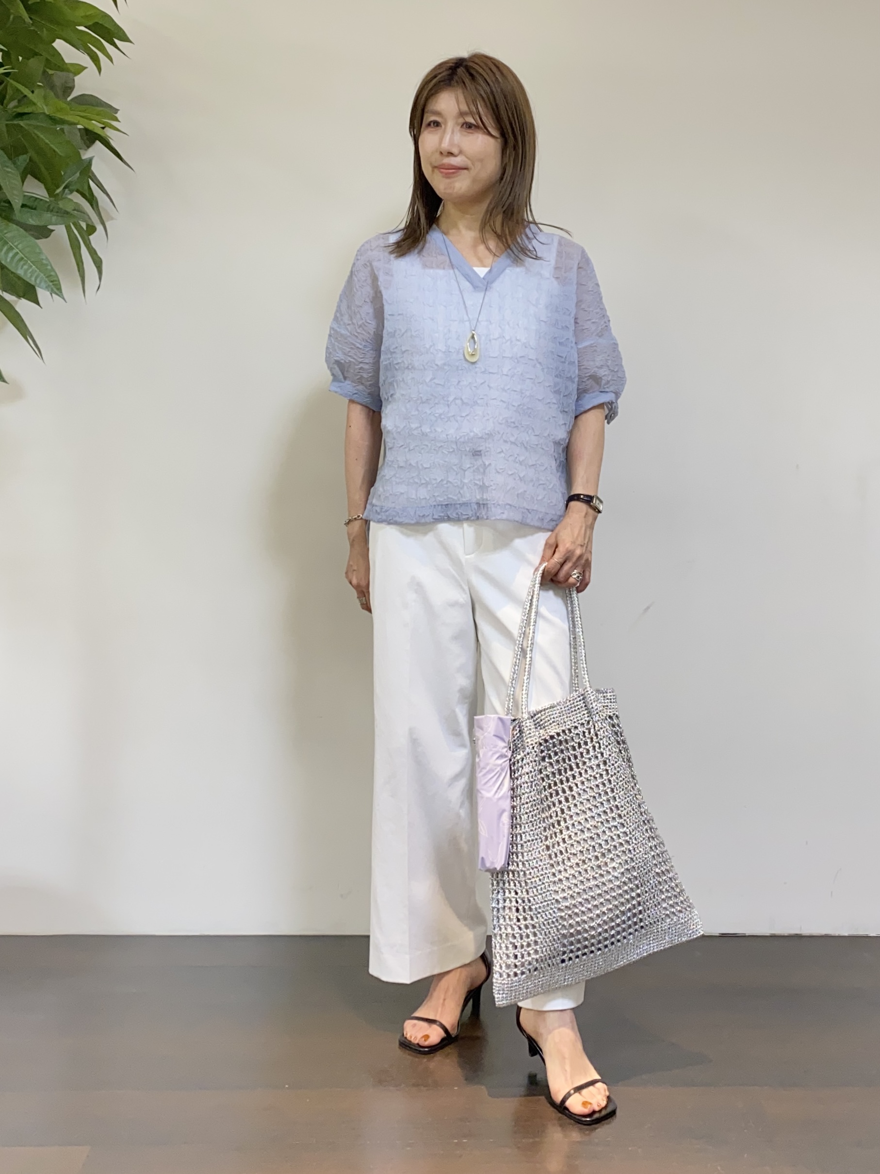 tomoさんの「UNTITLED｜◆【接触冷感/UV機能/遮熱】ジャージカーディガン」を使ったコーディネート