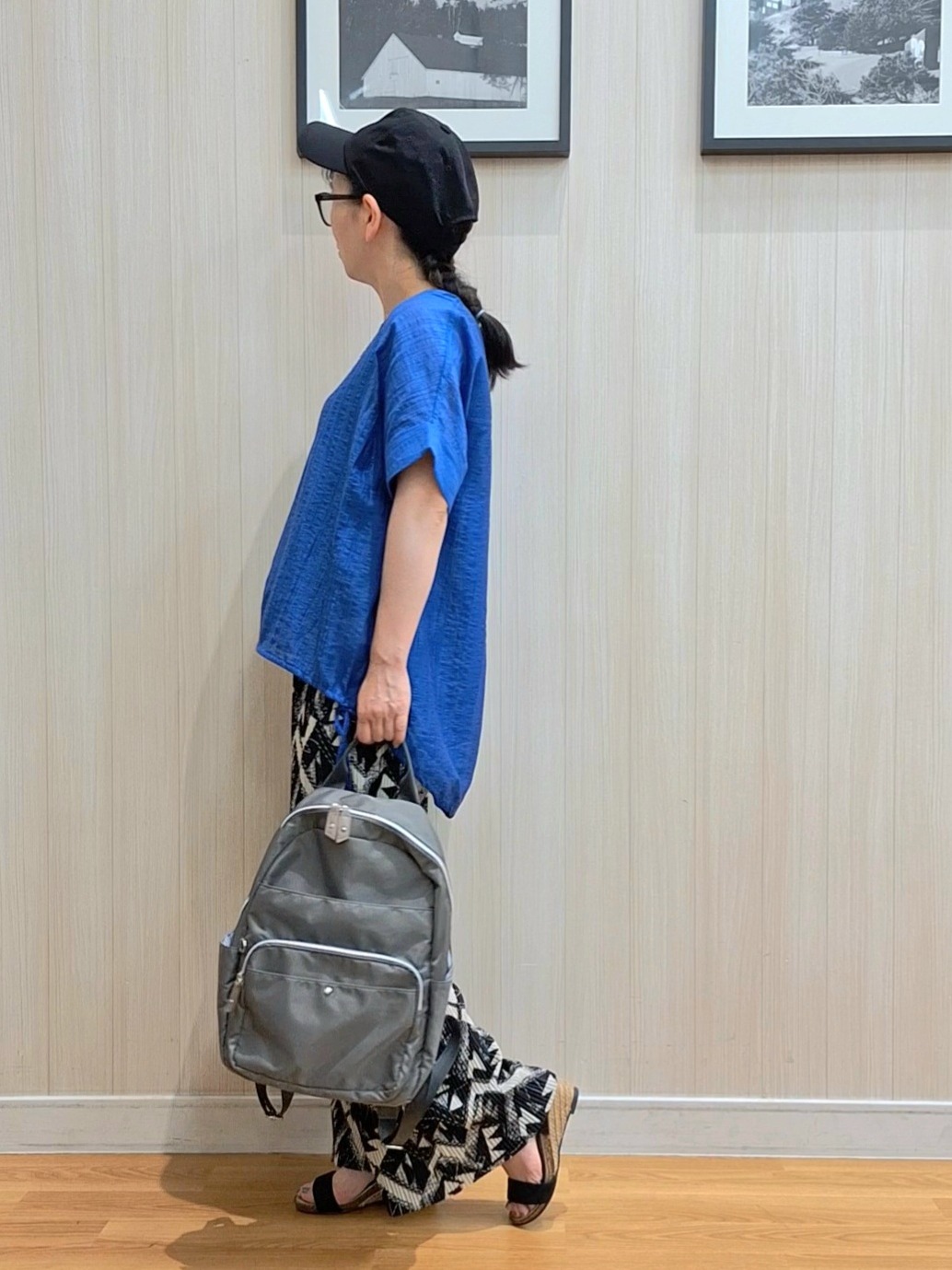 Saoさんの「SHOO･LA･RUE｜【高レビュー/体型カバー】インせず着られる スキッパー裾リボンブラウス」を使ったコーディネート