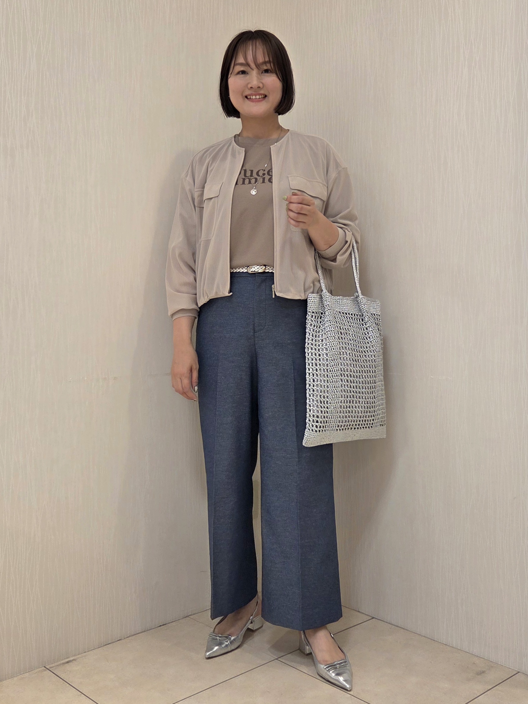 naokoさんの「UNTITLED｜◆【洗える】シアーブルゾン」を使ったコーディネート
