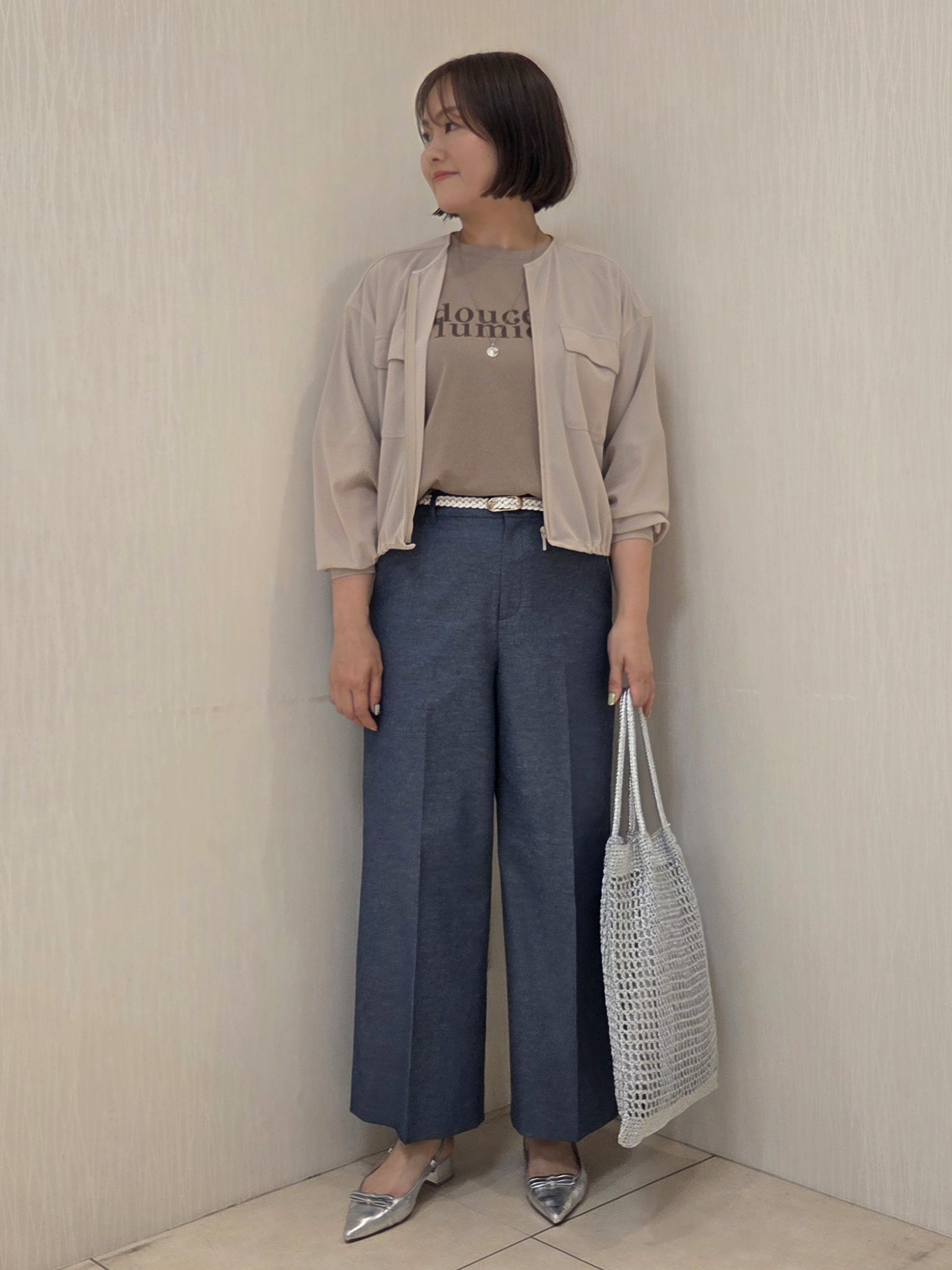 naokoさんの「UNTITLED｜◆【洗える】シアーブルゾン」を使ったコーディネート