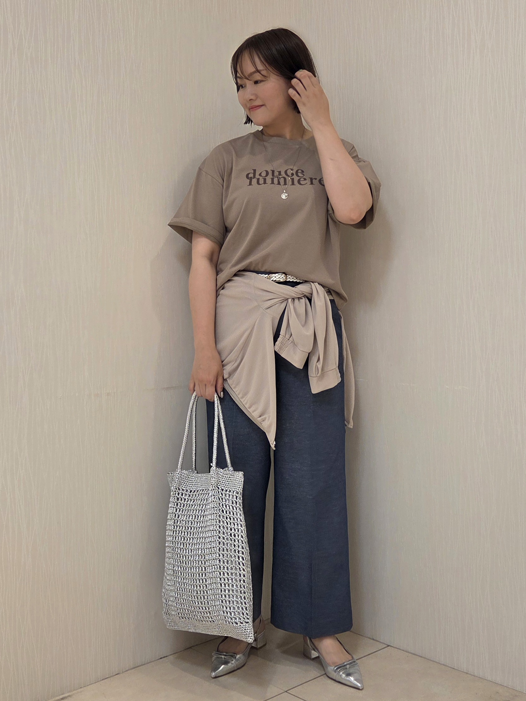naokoさんの「UNTITLED｜◆【洗える】シアーブルゾン」を使ったコーディネート