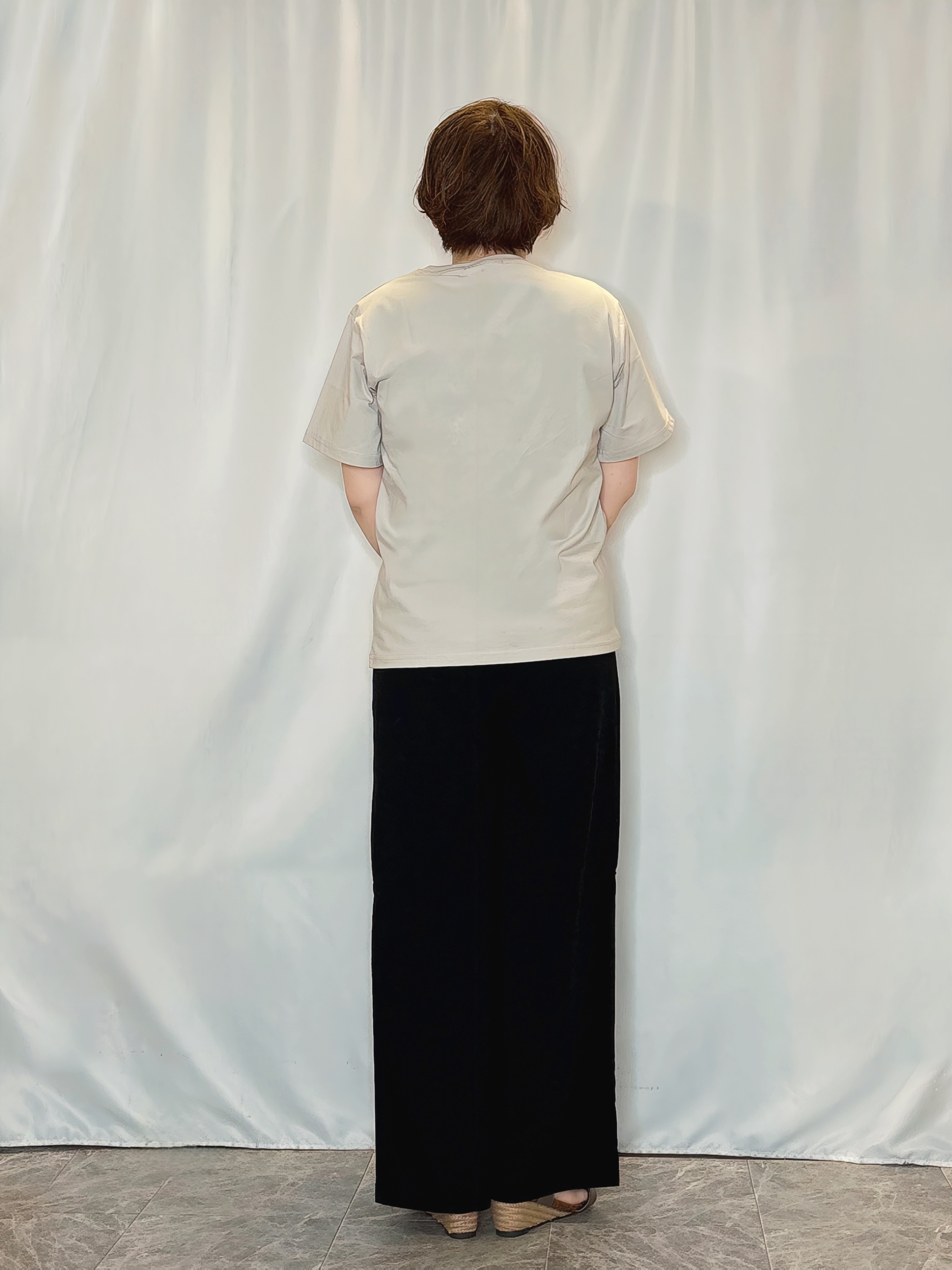 たみさんの「SHOO･LA･RUE｜【洗濯機可/S-LL】夏に快適サラサラ感 大人のプリントTシャツ」を使ったコーディネート