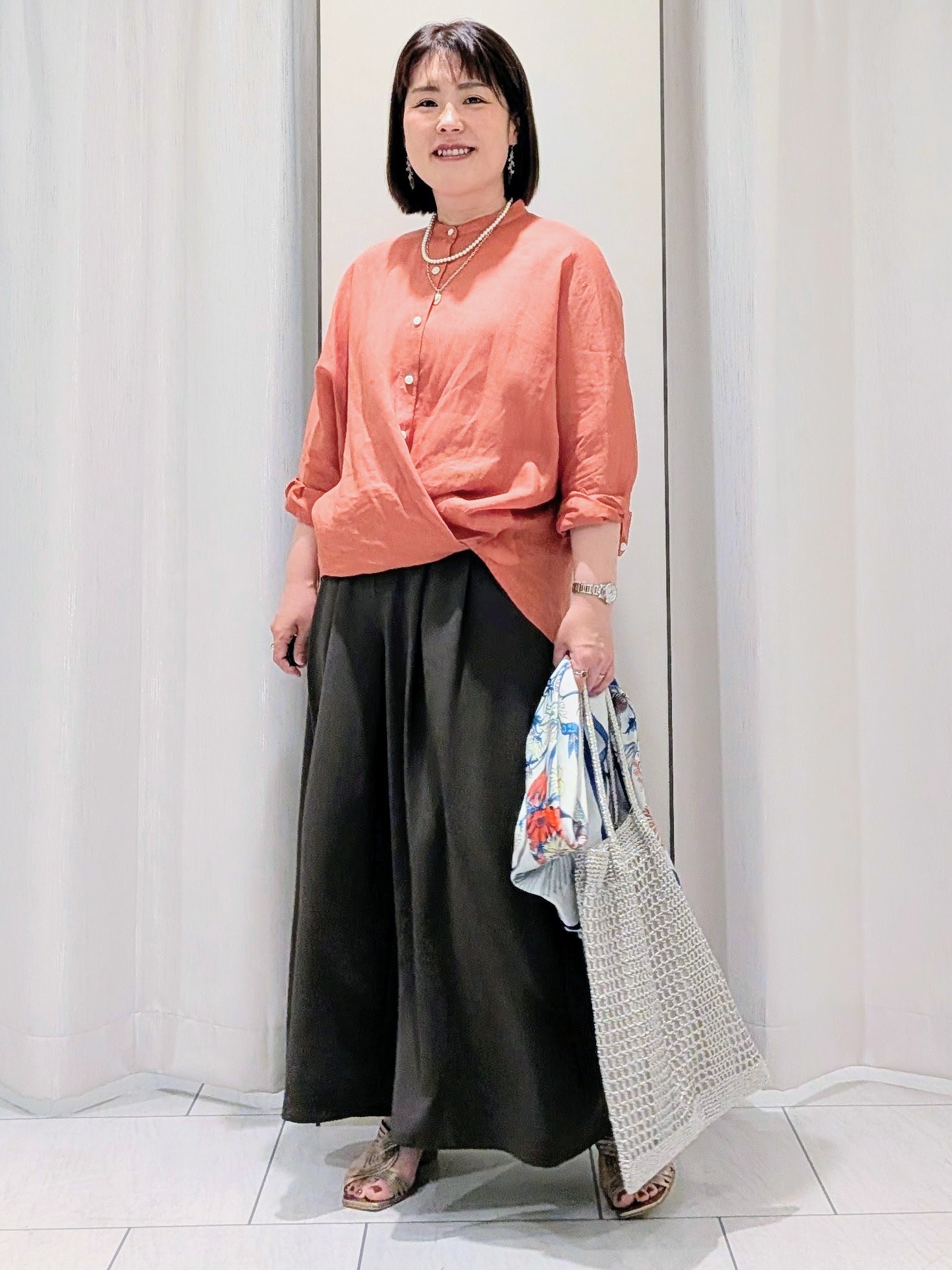 Onumaさんの「UNTITLED｜【麻100】リネンドルマンシャツ」を使ったコーディネート
