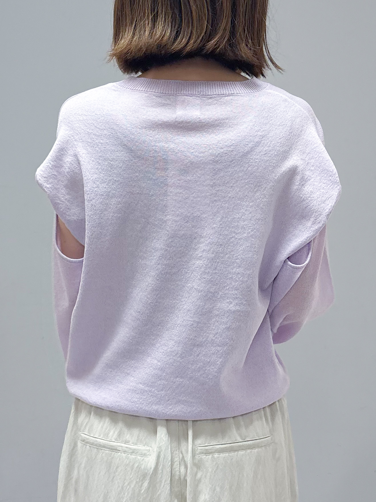 yさんの「OPAQUE.CLIP｜袖結び2WAYニット【洗濯機OK】」を使ったコーディネート