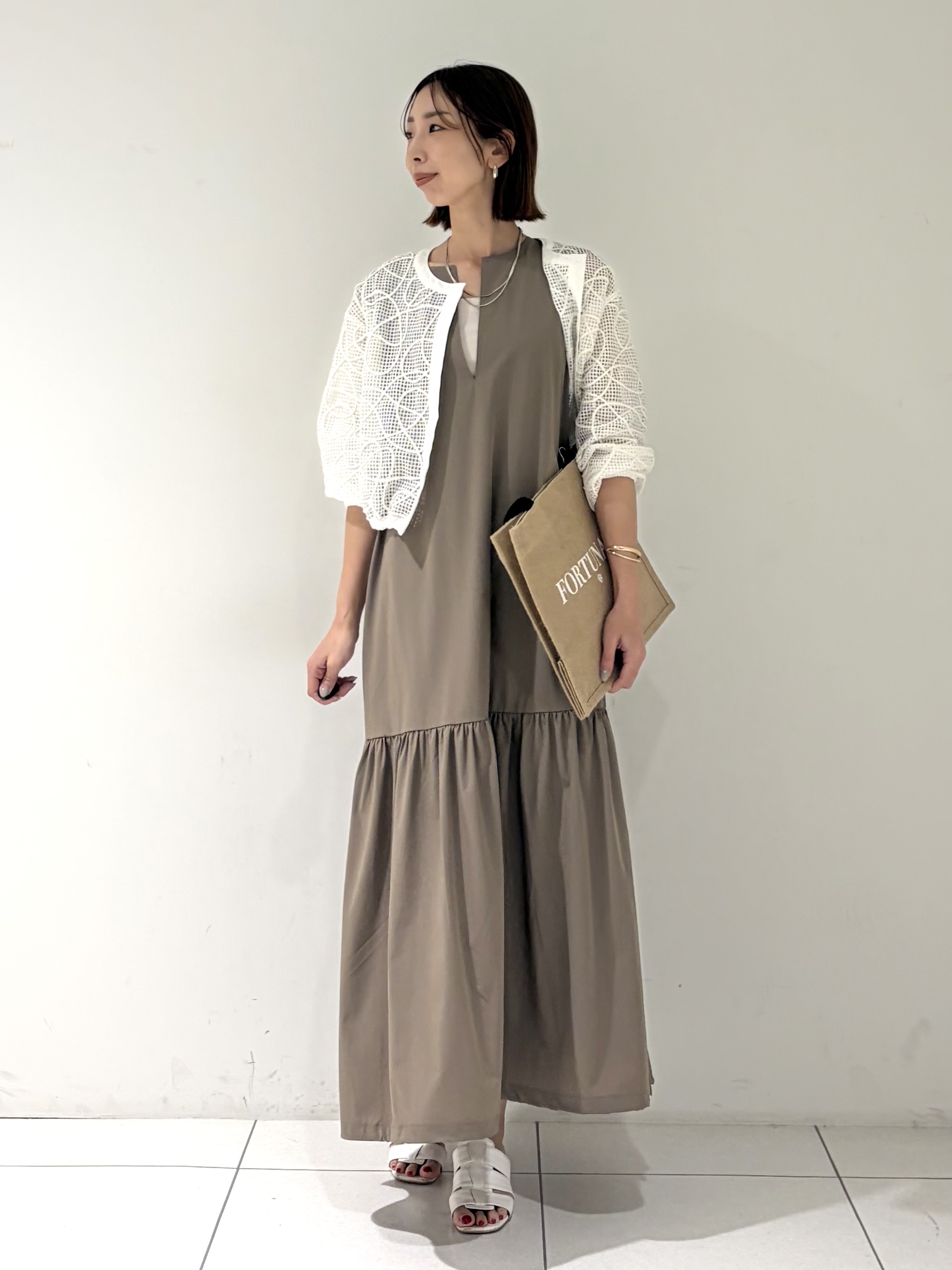 shioriさんの「INDIVI｜アートメッシュブルゾン」を使ったコーディネート