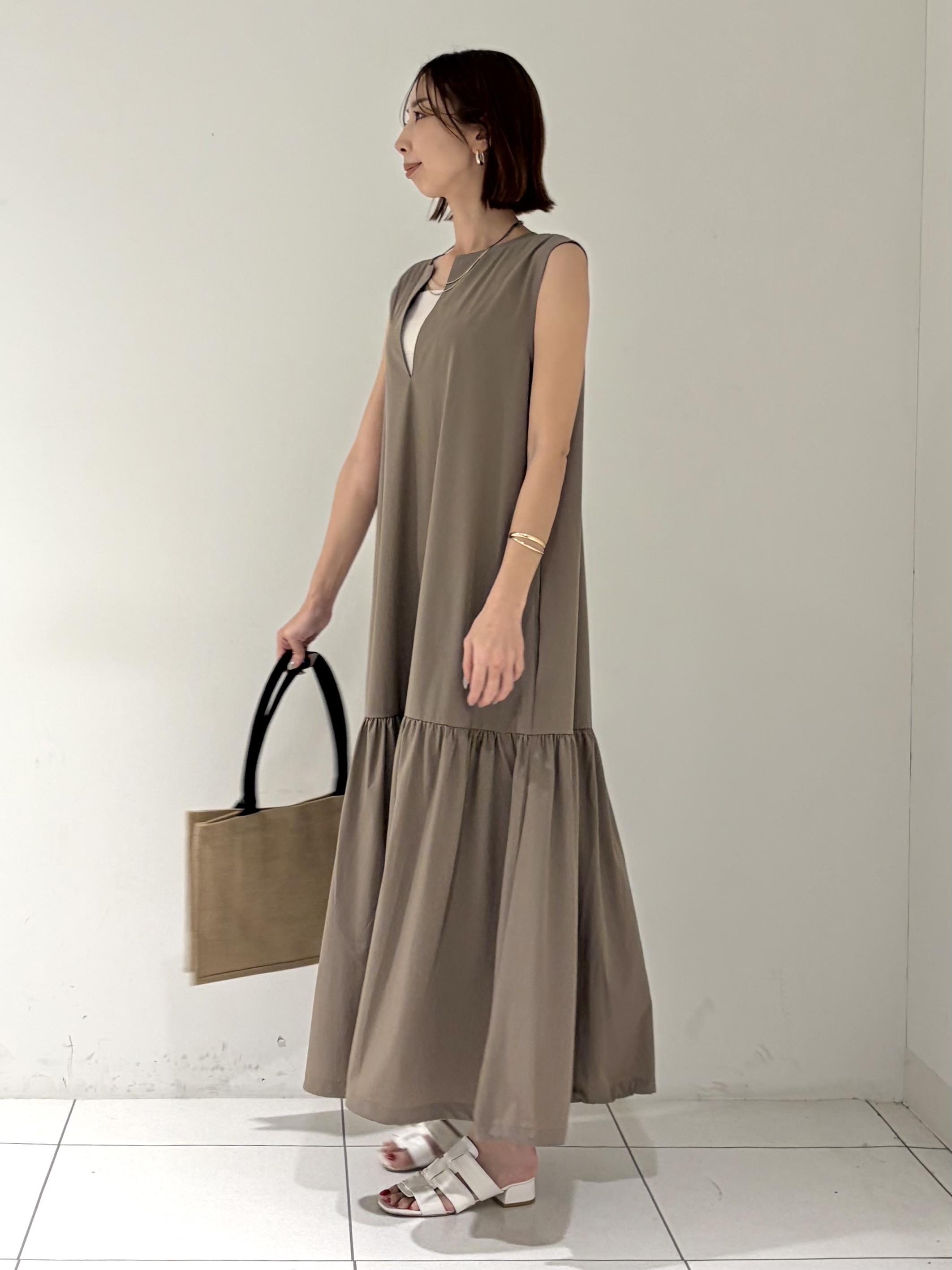 shioriさんの「INDIVI｜アートメッシュブルゾン」を使ったコーディネート