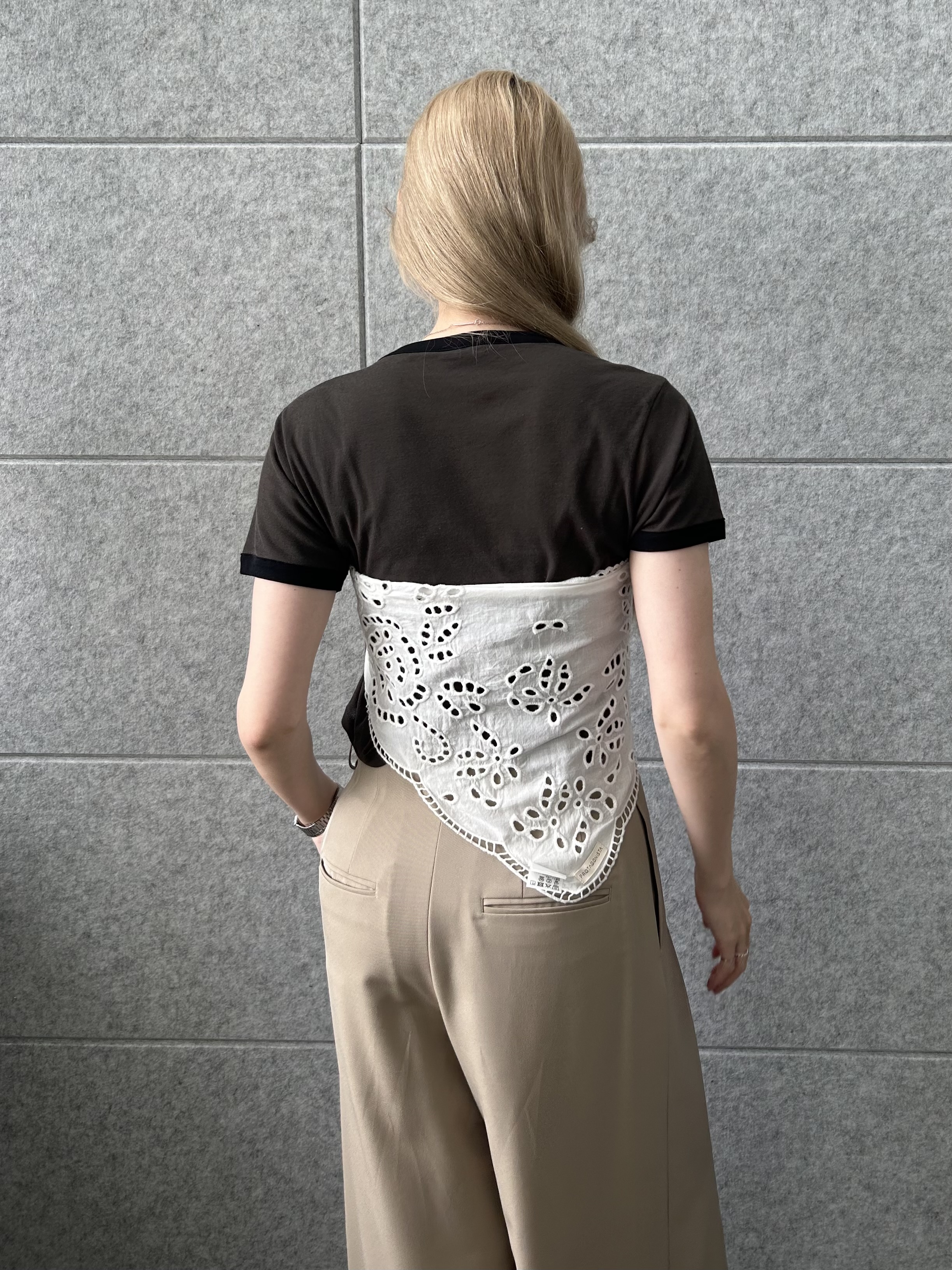 honoka Aさんの「CODE A｜sheer ringer tee」を使ったコーディネート