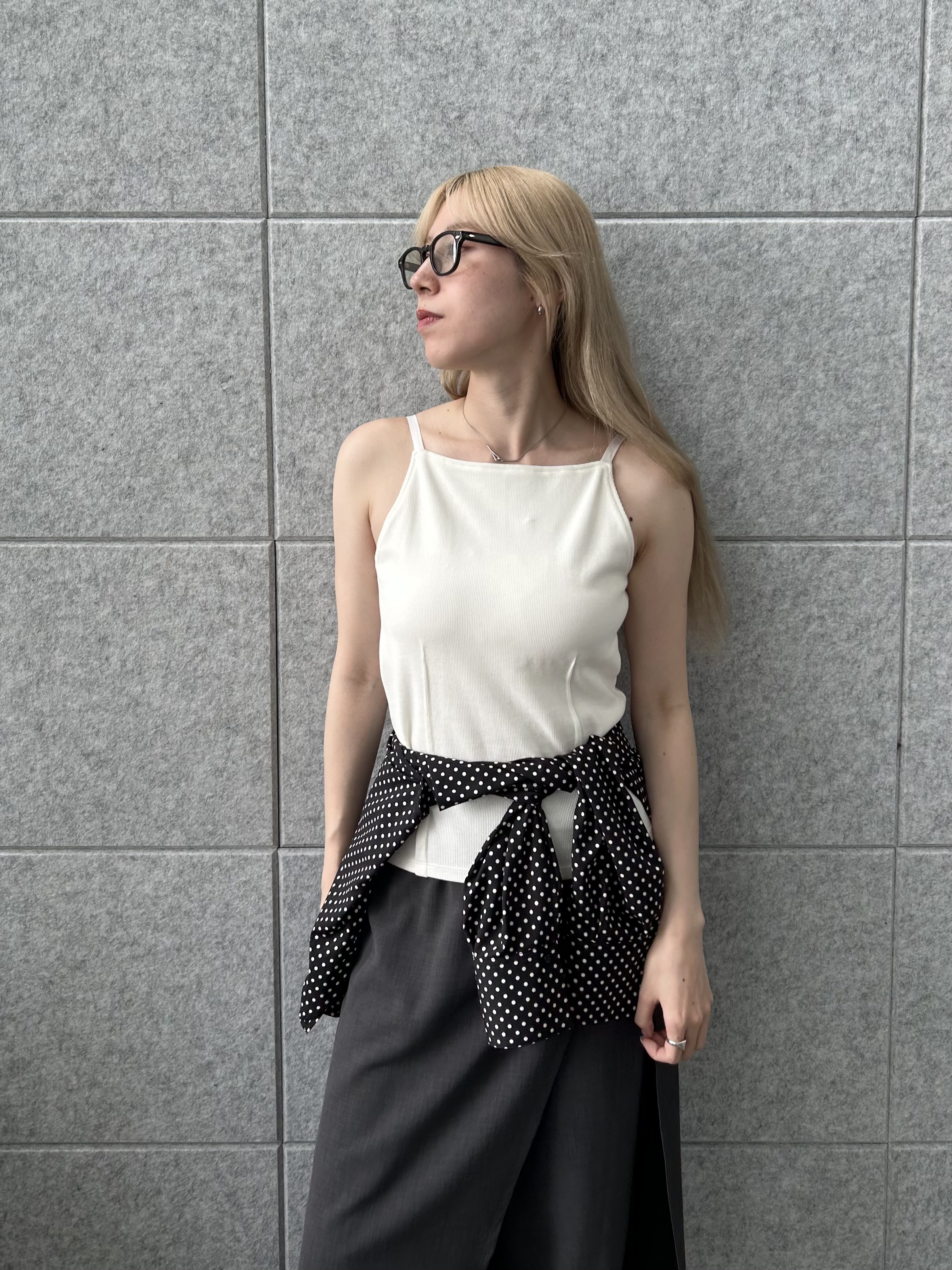 honoka Aさんの「CODE A｜【Cup-in】edge line camisole」を使ったコーディネート