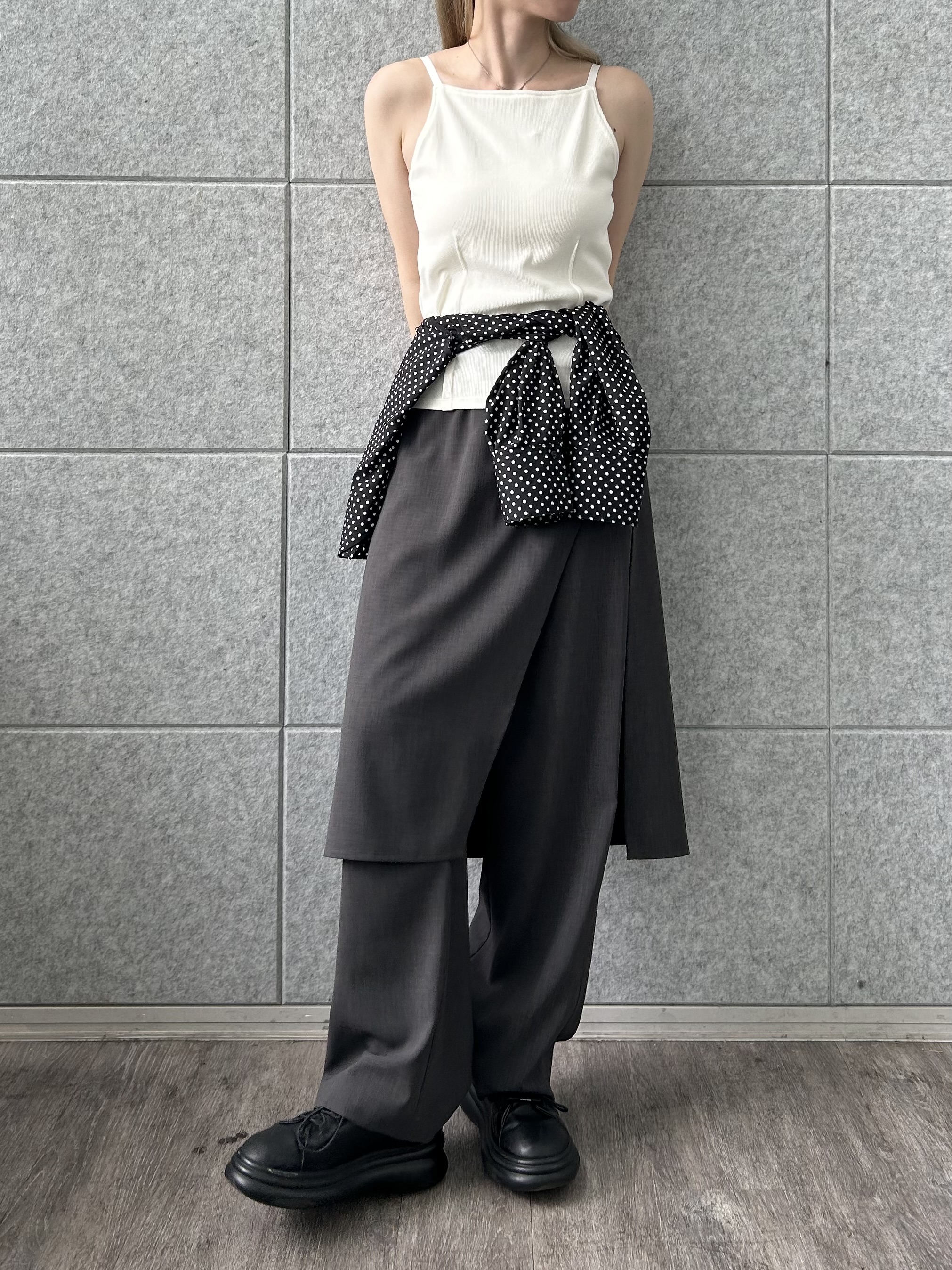 honoka Aさんの「CODE A｜【Cup-in】edge line camisole」を使ったコーディネート