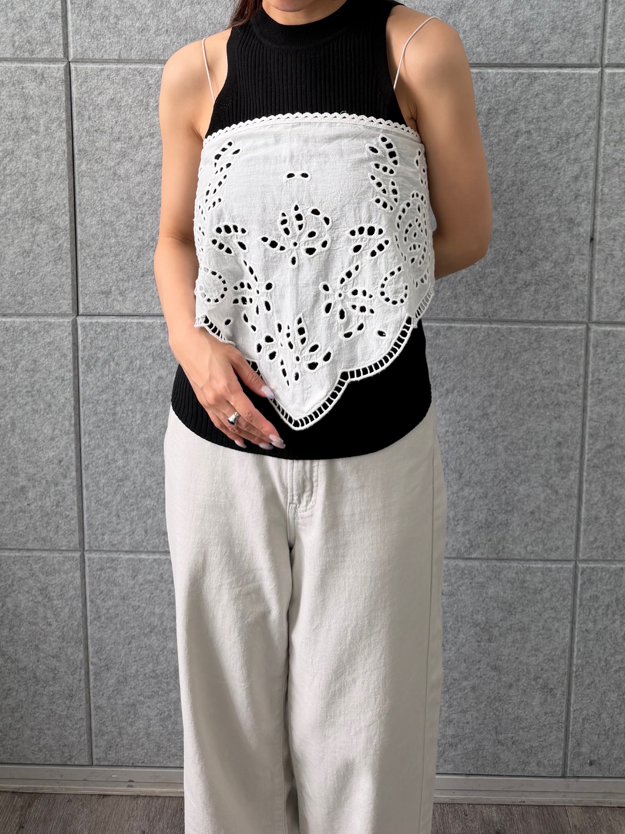 kanamiさんの「CODE A｜rib highneck pullover」を使ったコーディネート