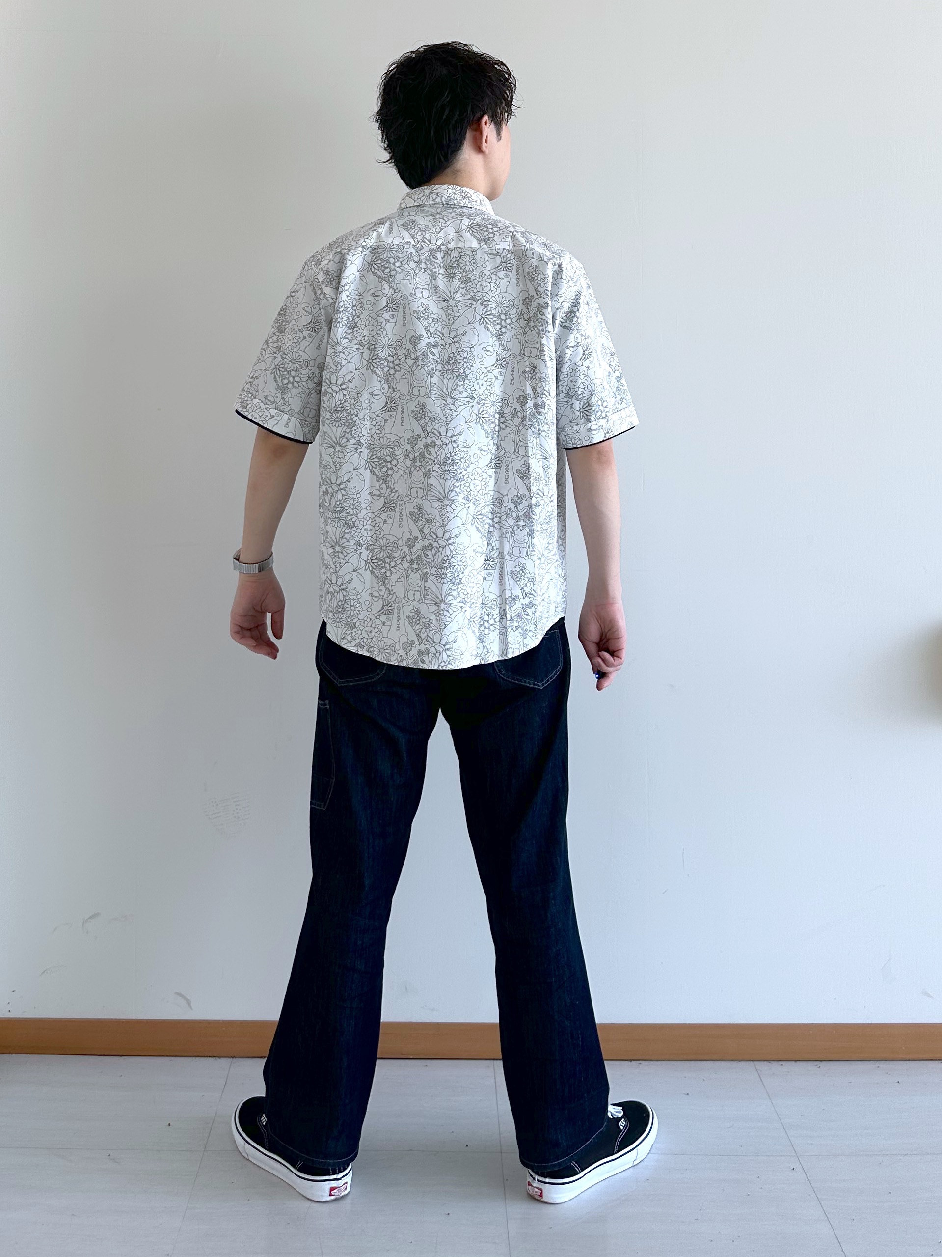 イッシーさんの「TAKEO KIKUCHI｜【BOWLER HAT LABEL】ビリケンさんプリント 半袖シャツ」を使ったコーディネート