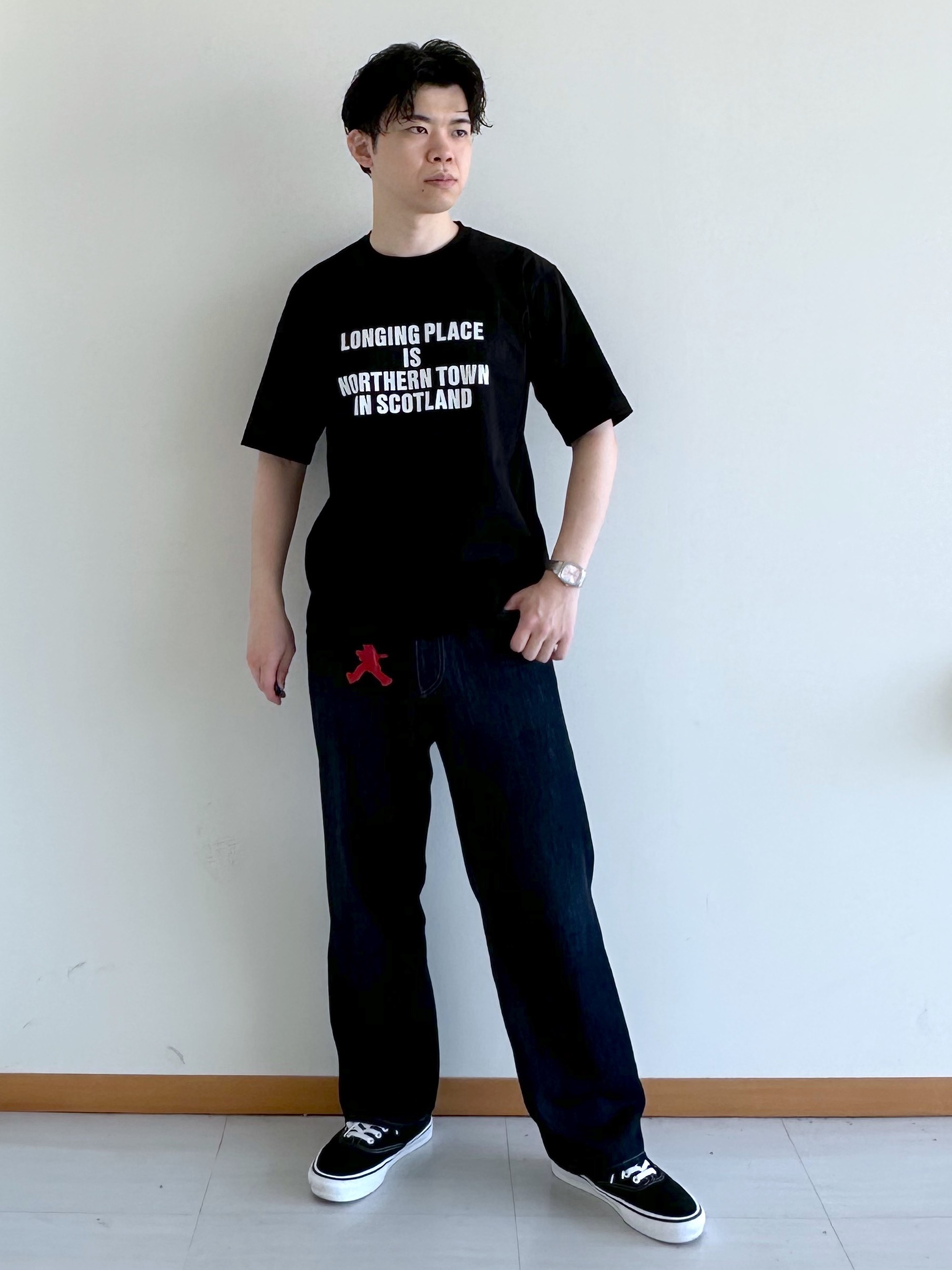 イッシーさんの「TAKEO KIKUCHI｜【BOWLER HAT LABEL】ビリケンさんプリント 半袖シャツ」を使ったコーディネート