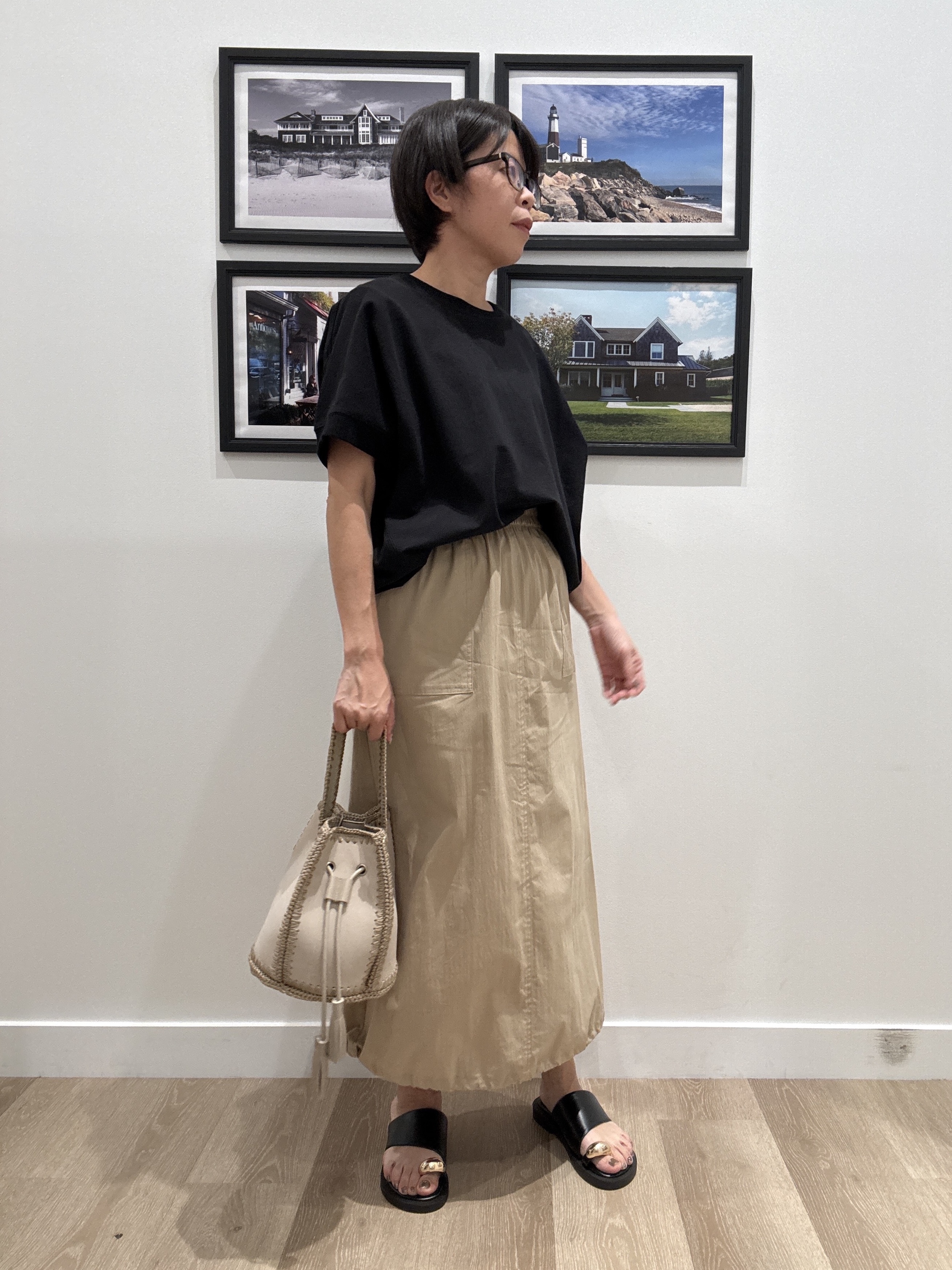 Naoさんの「Dessin｜【洗える】ミニ裏毛ドルマンスリーブプルオーバー」を使ったコーディネート