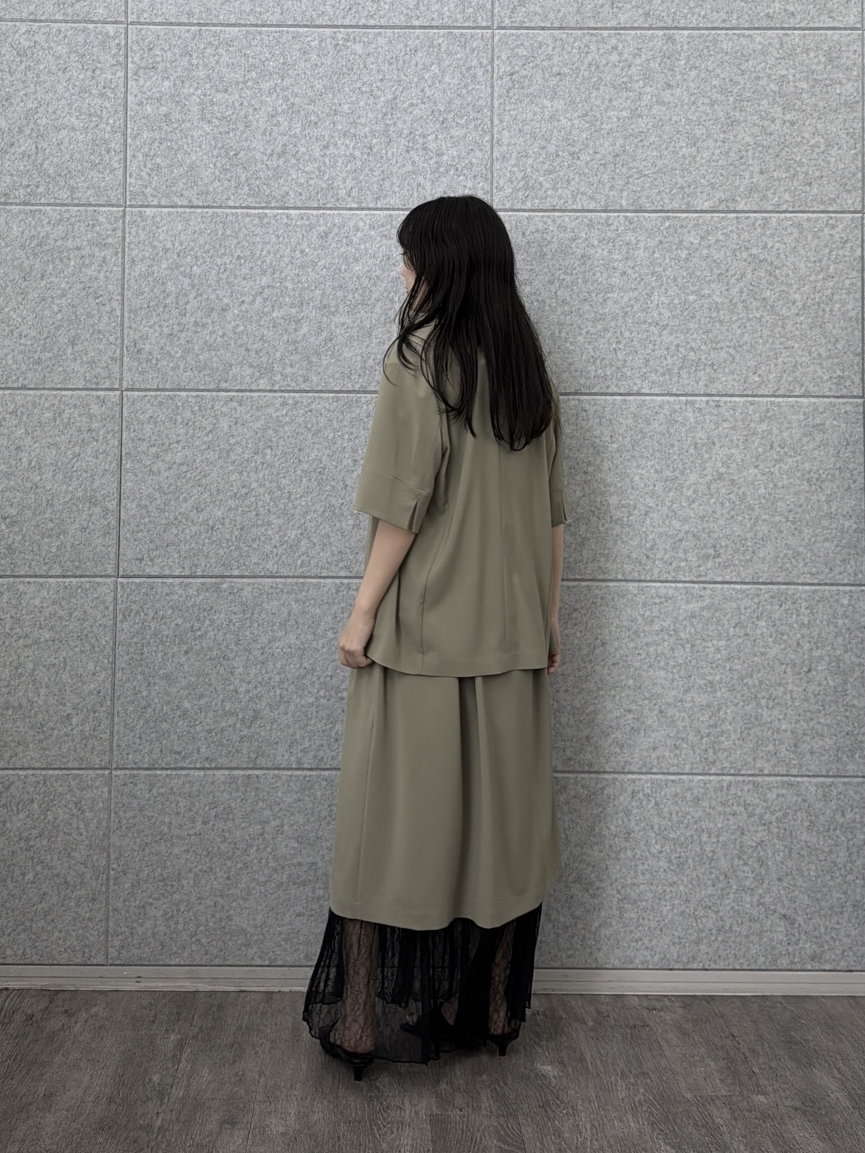 rinaさんの「INDIVI｜Comfy SET UP｜ハーフスリーブジャケット【セットアップ対応／通勤／接触冷感／UVカット】」を使ったコーディネート