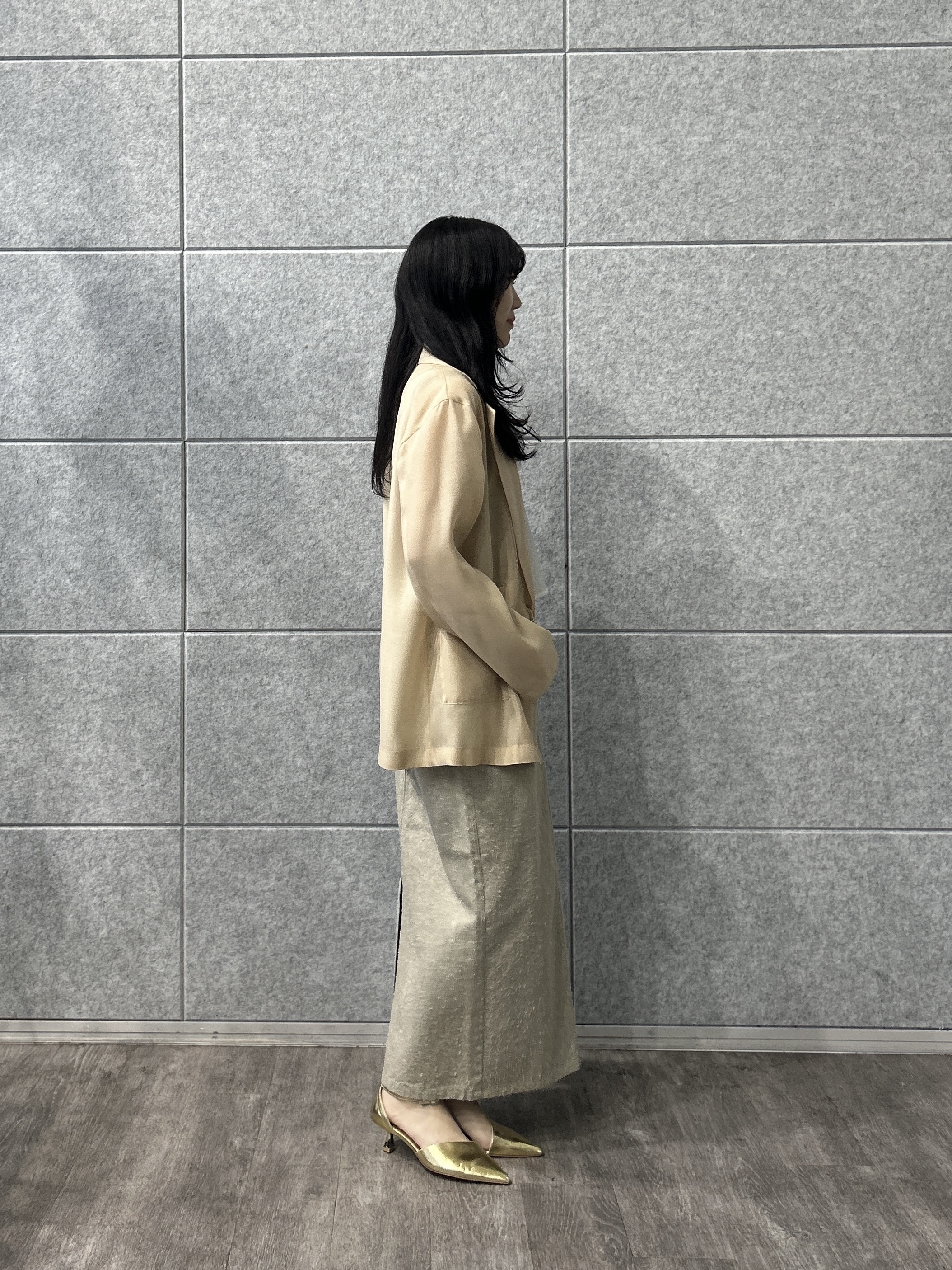 rinaさんの「INDIVI｜【接触冷感/通気性】シアーシャツジャケット」を使ったコーディネート