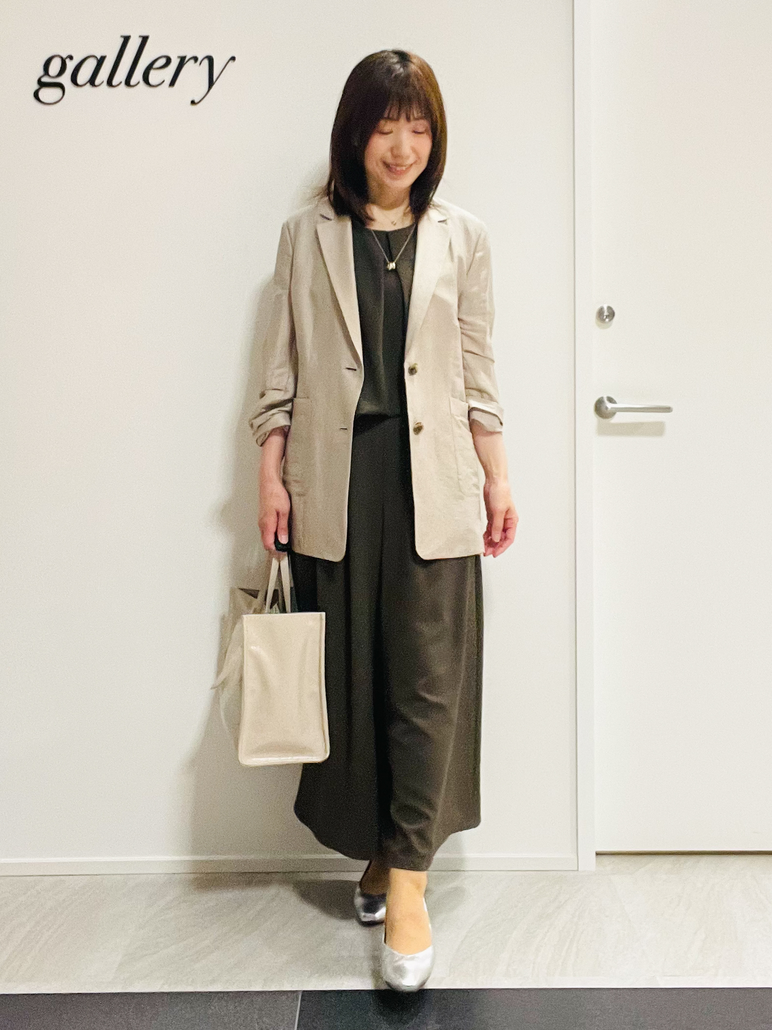 めいさんの「UNTITLED｜【セットアップ可/UVカット/前後2WAY】リラクシーフレンチスリーブブラウス」を使ったコーディネート