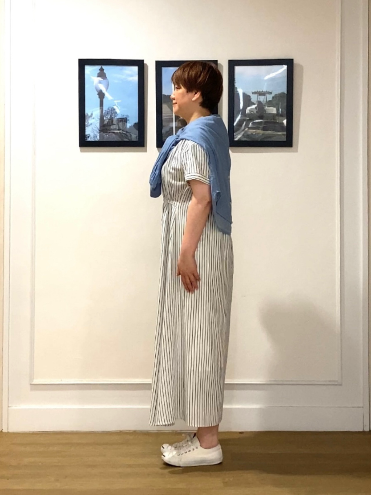 Hiroさんの「Dessin｜【セットアップ可/洗える】2オンスシアーデニムシャツ」を使ったコーディネート