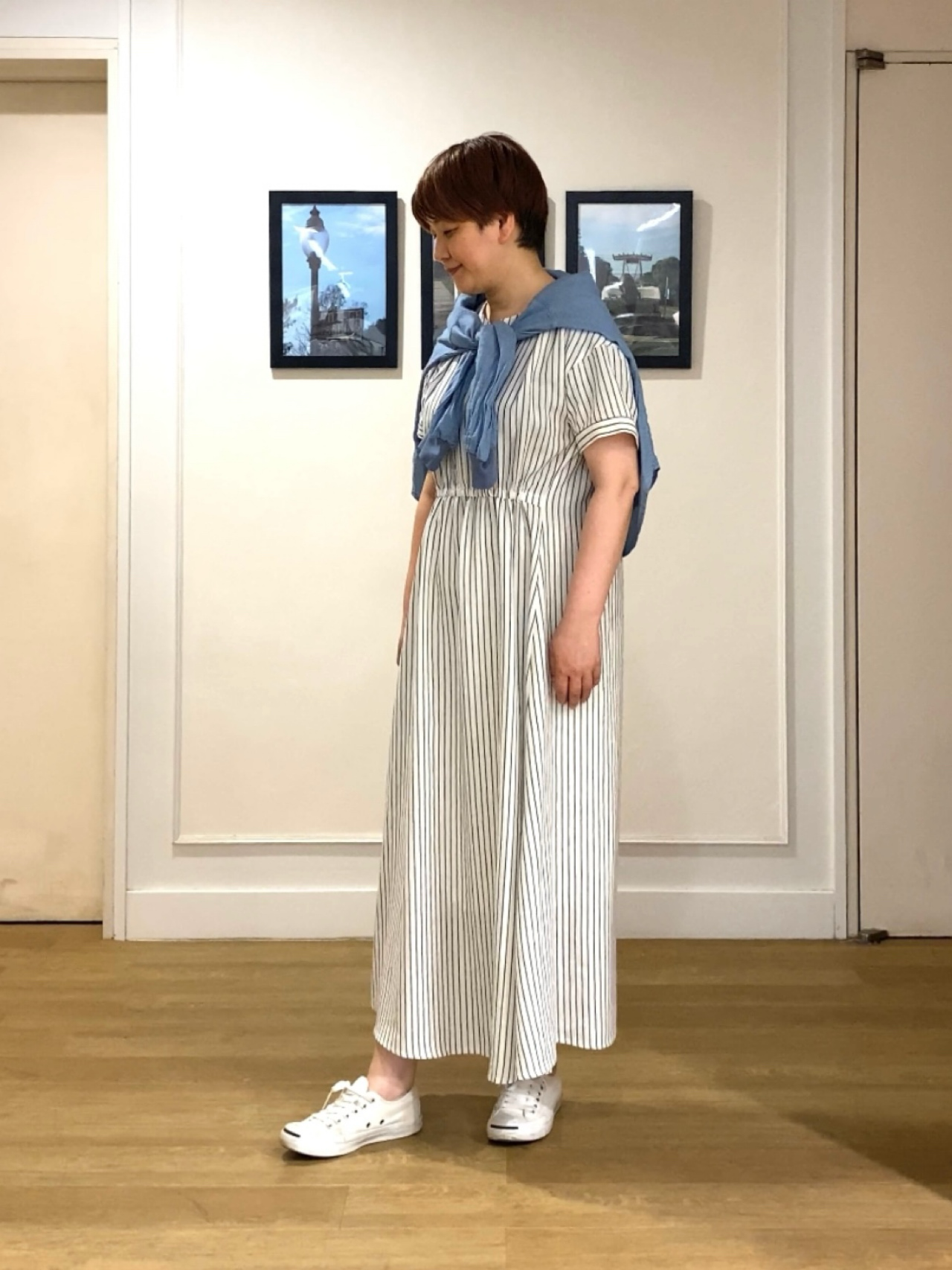 Hiroさんの「Dessin｜【セットアップ可/洗える】2オンスシアーデニムシャツ」を使ったコーディネート