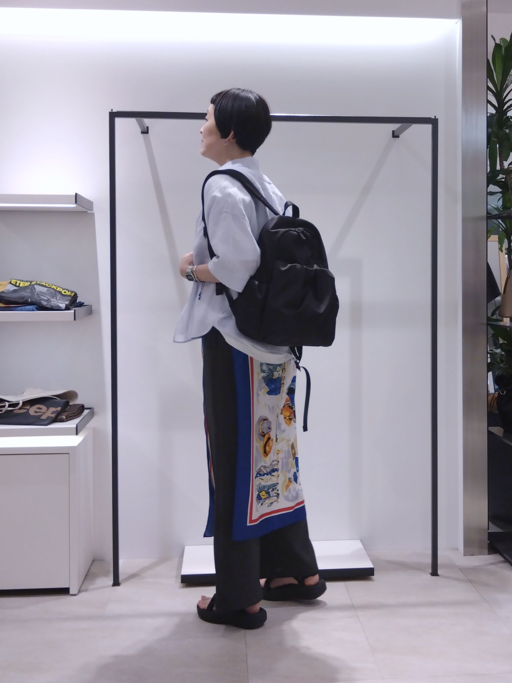 まちこさんの「UNTITLED｜【TICCA】リネン半袖シャツ」を使ったコーディネート