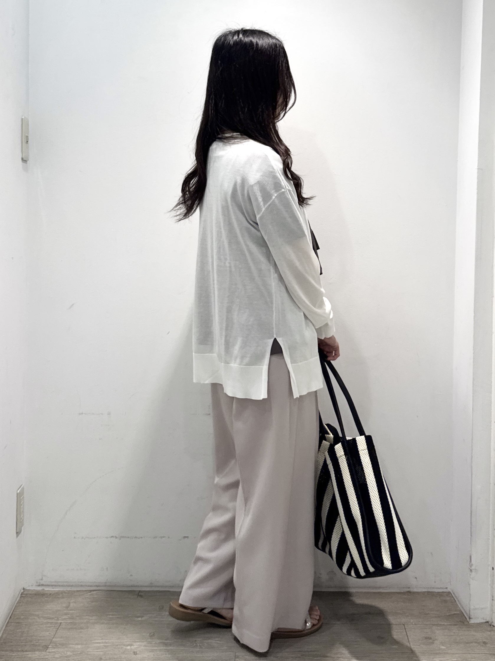 yuicciさんの「OPAQUE.CLIP｜【接触冷感】ニットカーディガン《洗濯機OK／抗ピリング》」を使ったコーディネート