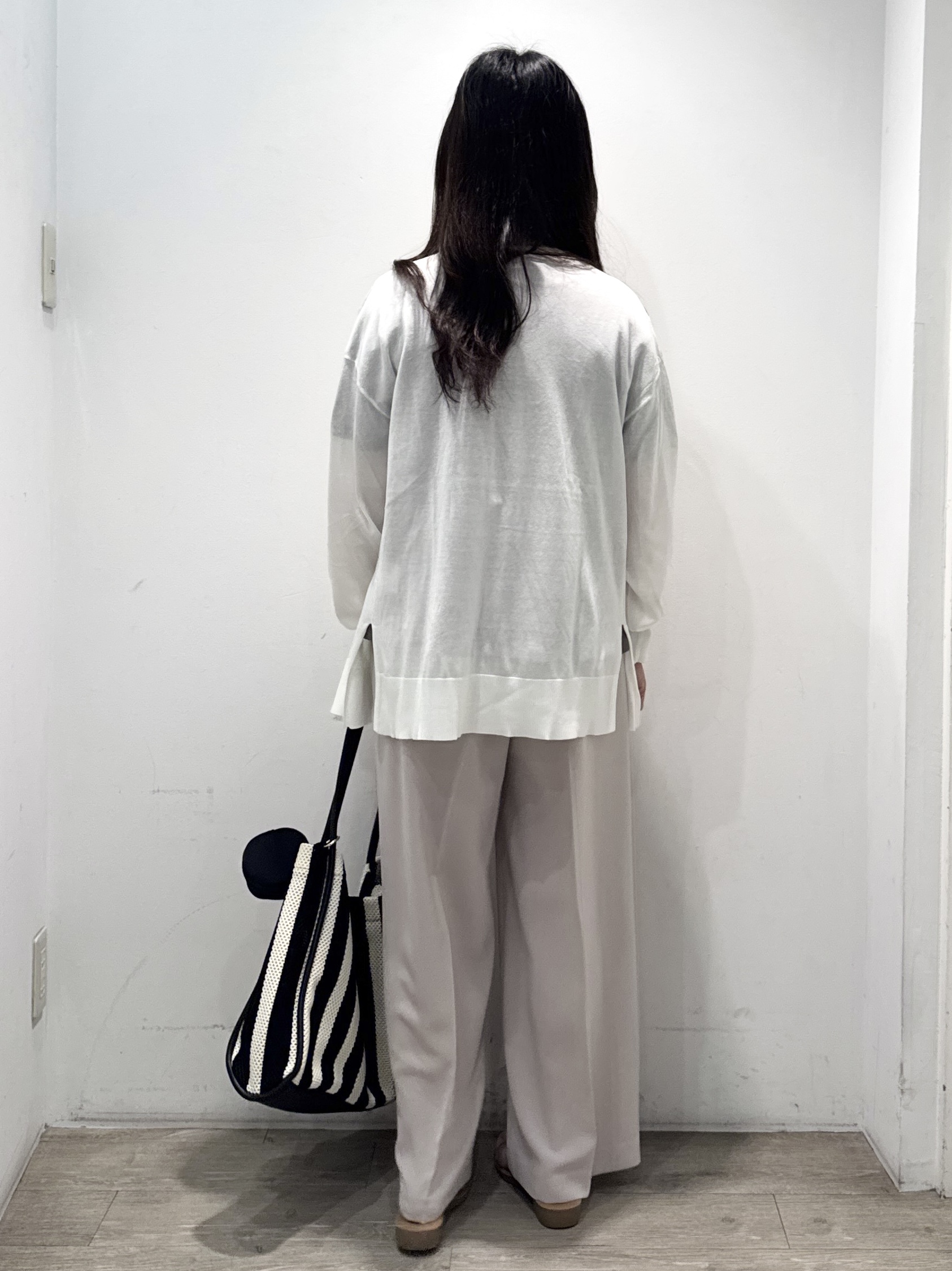 yuicciさんの「OPAQUE.CLIP｜【接触冷感】ニットカーディガン《洗濯機OK／抗ピリング》」を使ったコーディネート