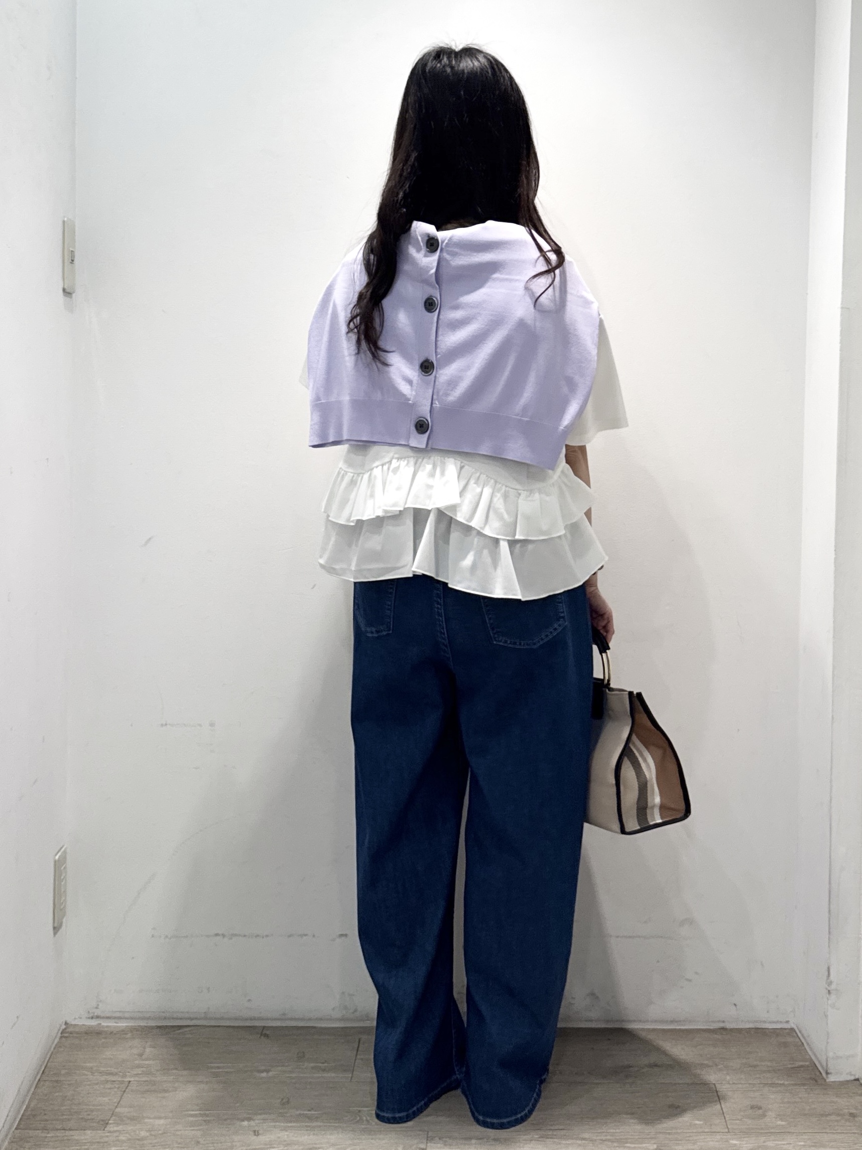 yuicciさんの「OPAQUE.CLIP｜【UV／接触冷感】Vネックリラクシーニットカーディガン《洗濯機OK／抗ピル》」を使ったコーディネート