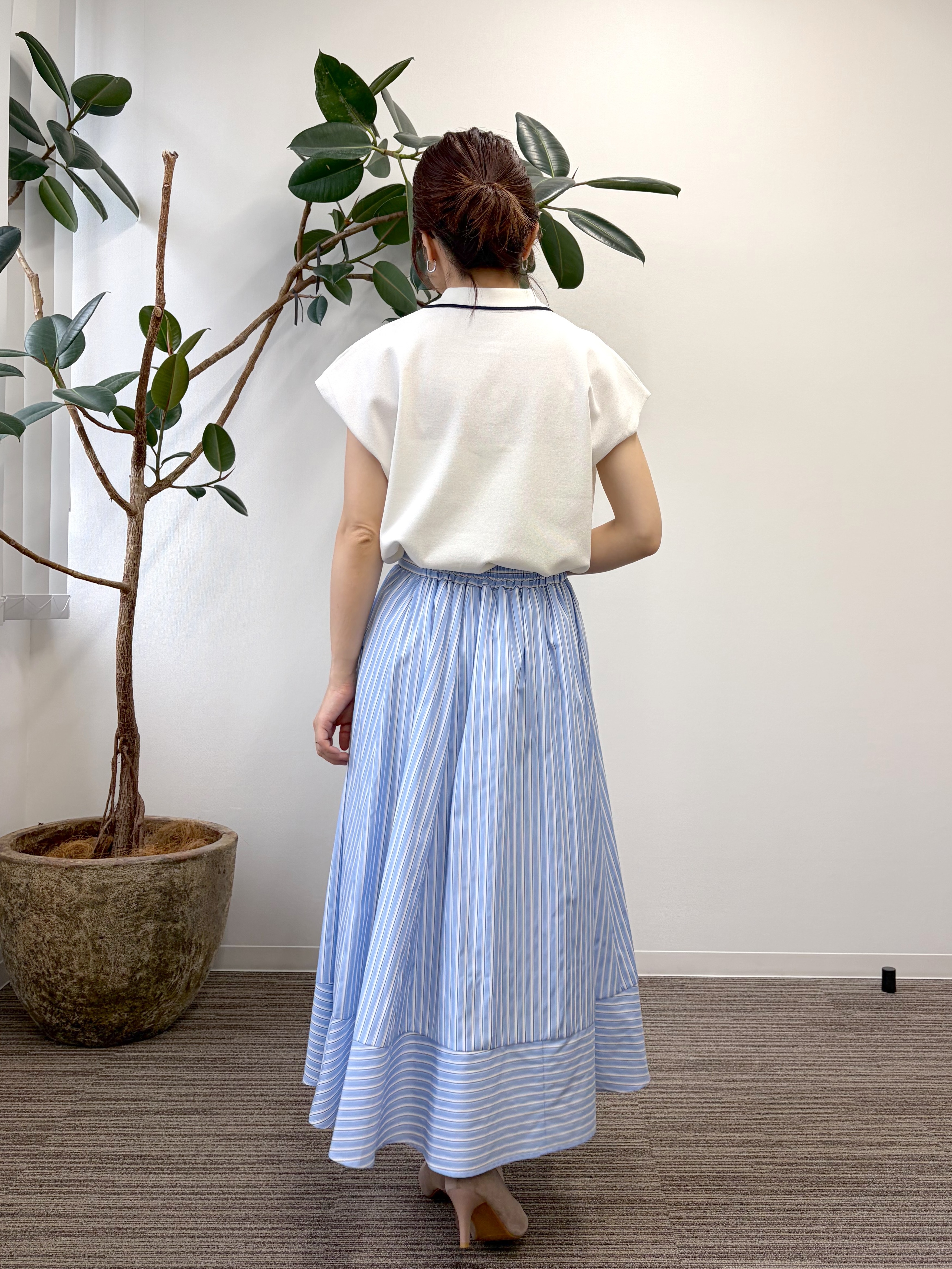 saoriさんの「【UV／毛玉防止】ポロ衿フレンチニット」を使ったコーディネート