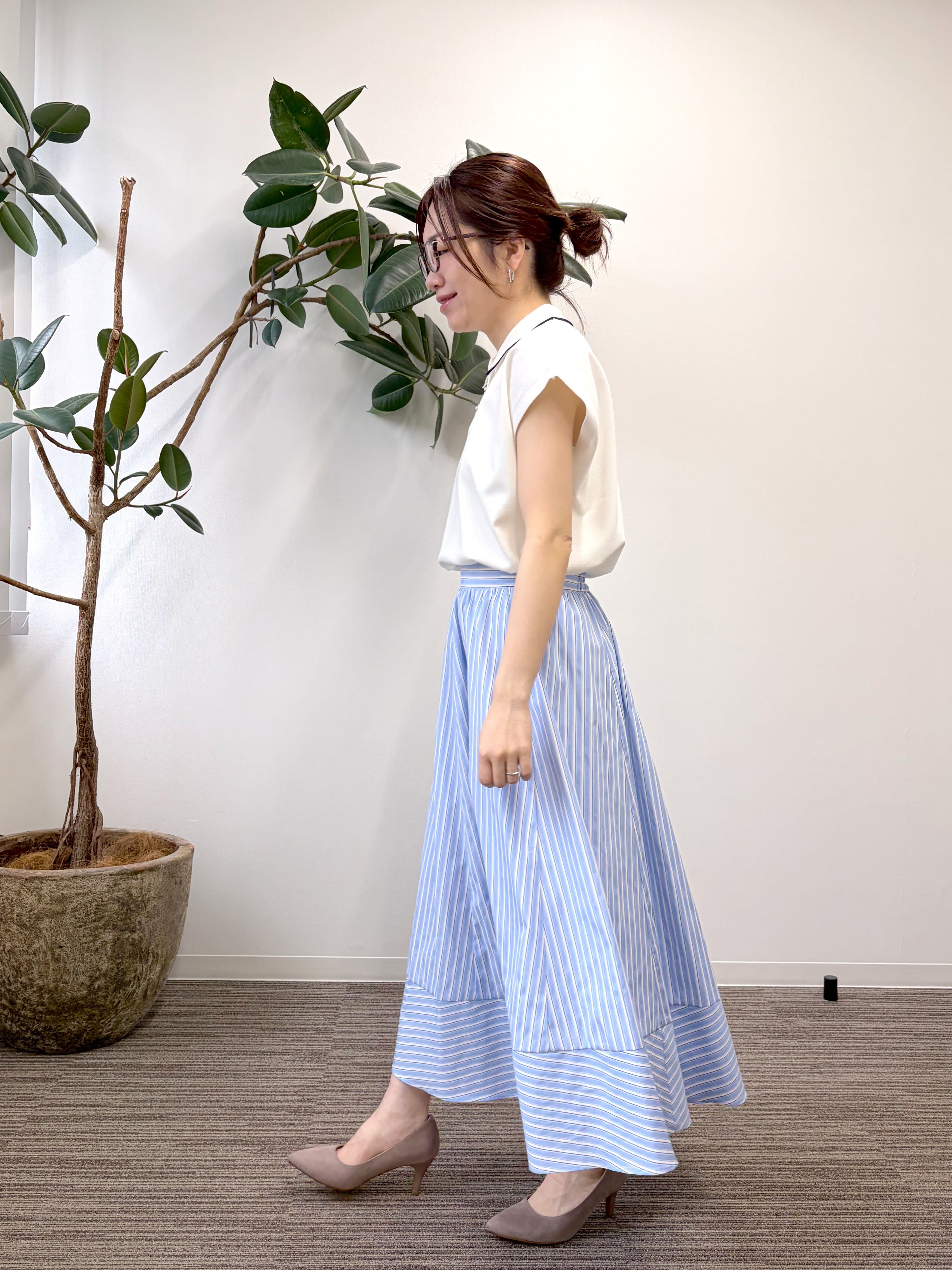 saoriさんの「【UV／毛玉防止】ポロ衿フレンチニット」を使ったコーディネート