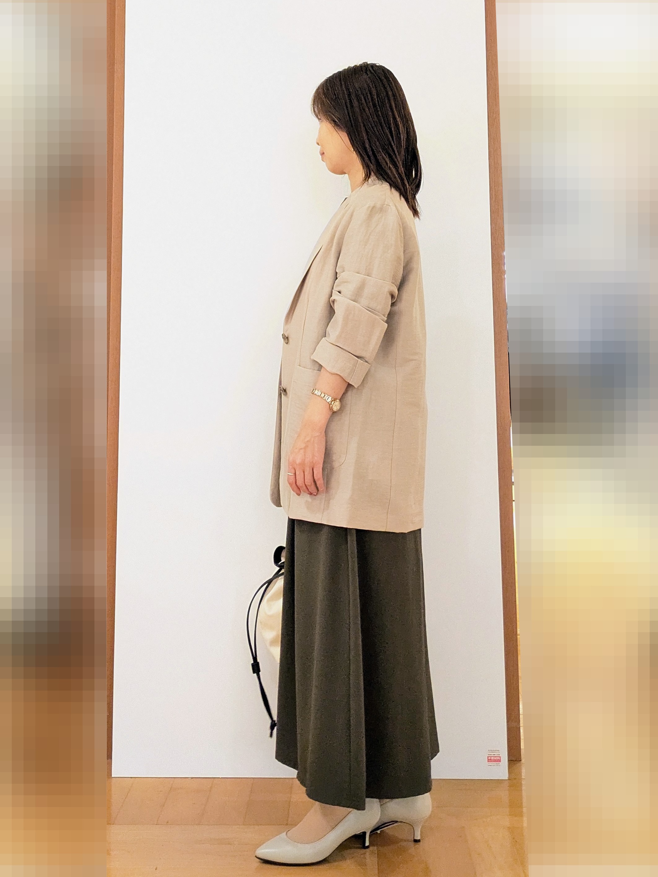 laverさんの「UNTITLED｜◆【程よいシアー感/洗える】エアリーバイオジャケット」を使ったコーディネート