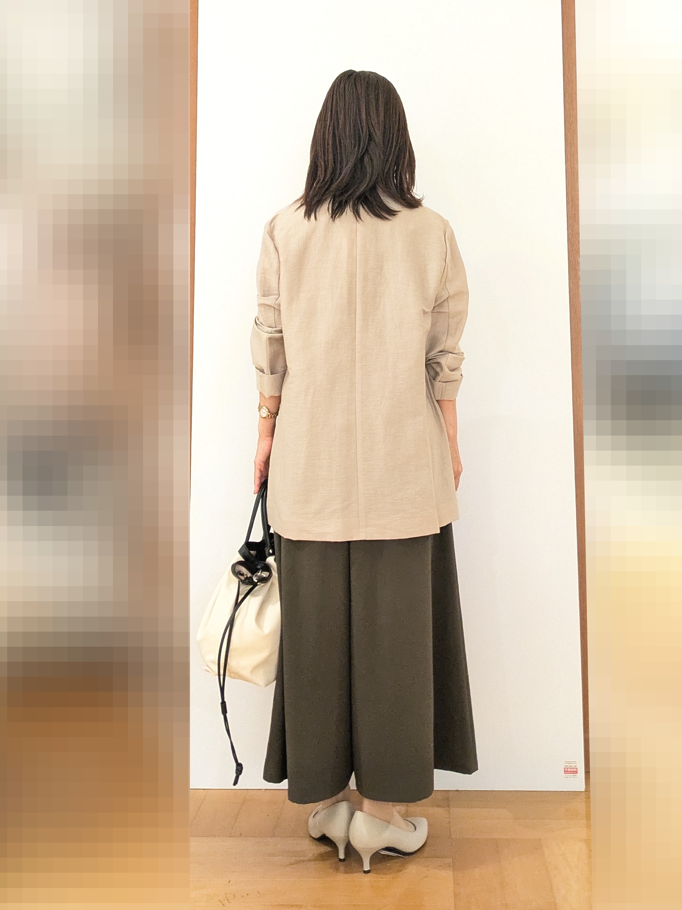 laverさんの「UNTITLED｜◆【程よいシアー感/洗える】エアリーバイオジャケット」を使ったコーディネート
