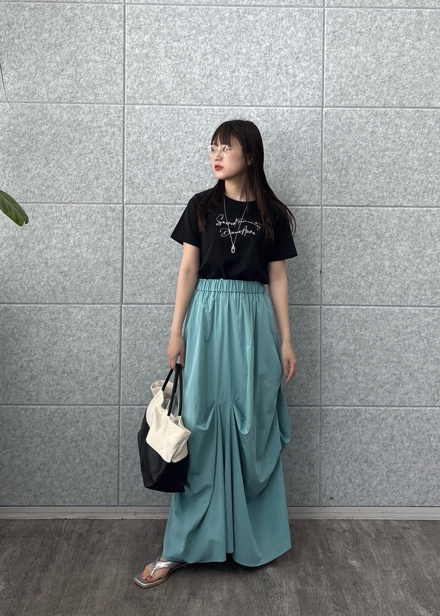 Renoさんの「INDIVI｜3DプリントロゴTシャツ【再入荷】」を使ったコーディネート