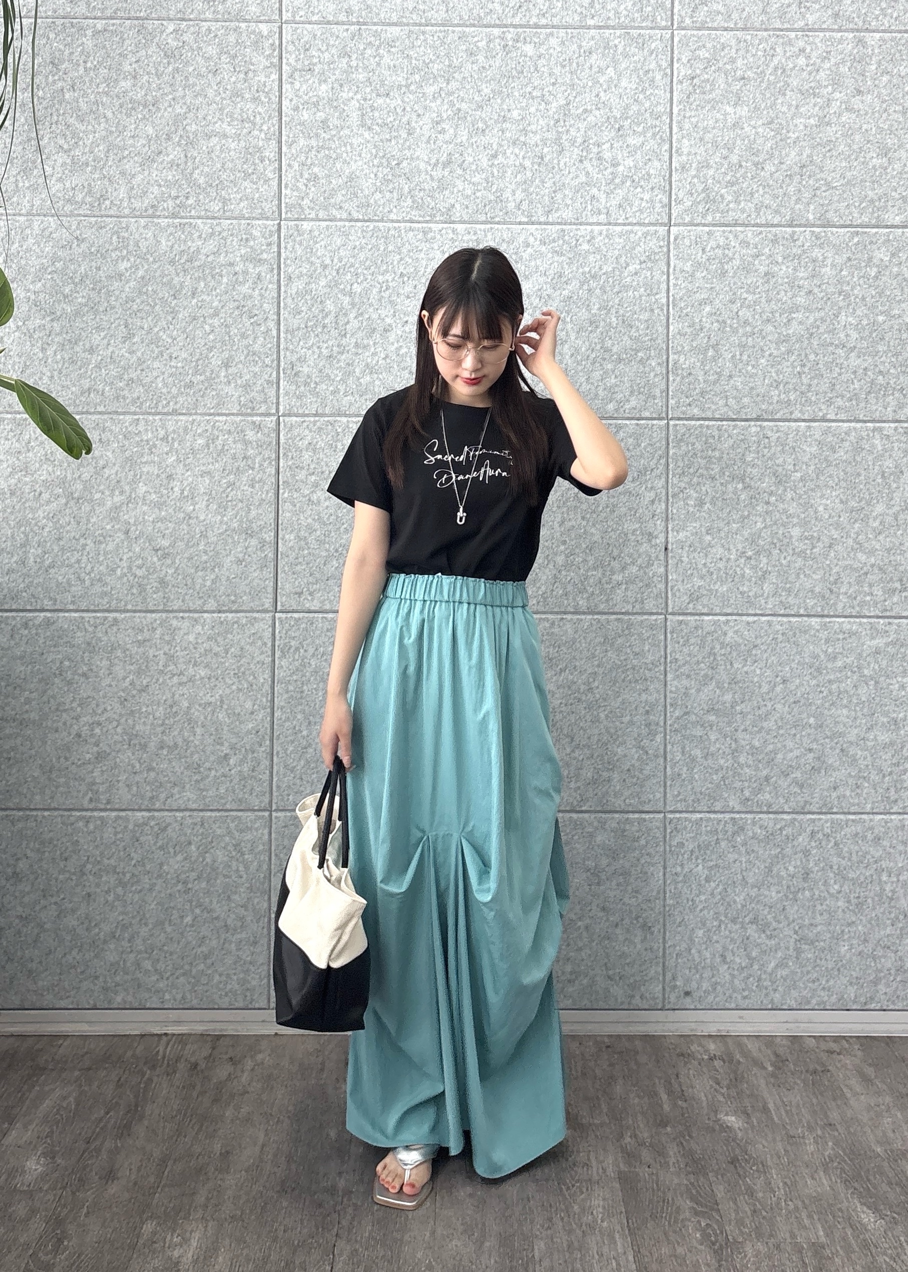 Renoさんの「INDIVI｜3DプリントロゴTシャツ【再入荷】」を使ったコーディネート