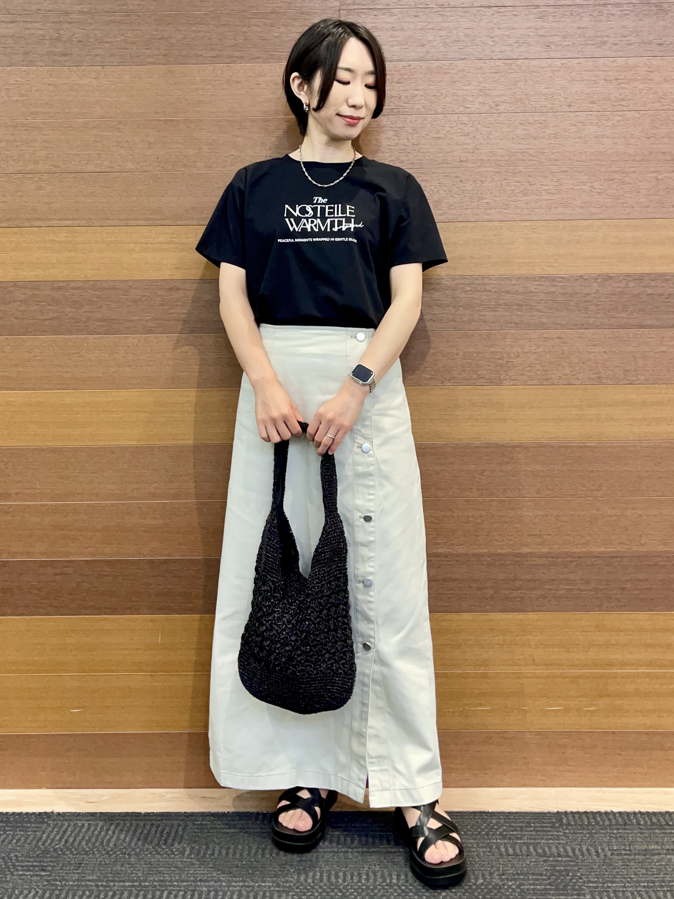 umiさんの「OPAQUE.CLIP｜【接触冷感／吸水速乾／防シワ】リネンライクテーラードジャケット《洗濯機OK》」を使ったコーディネート