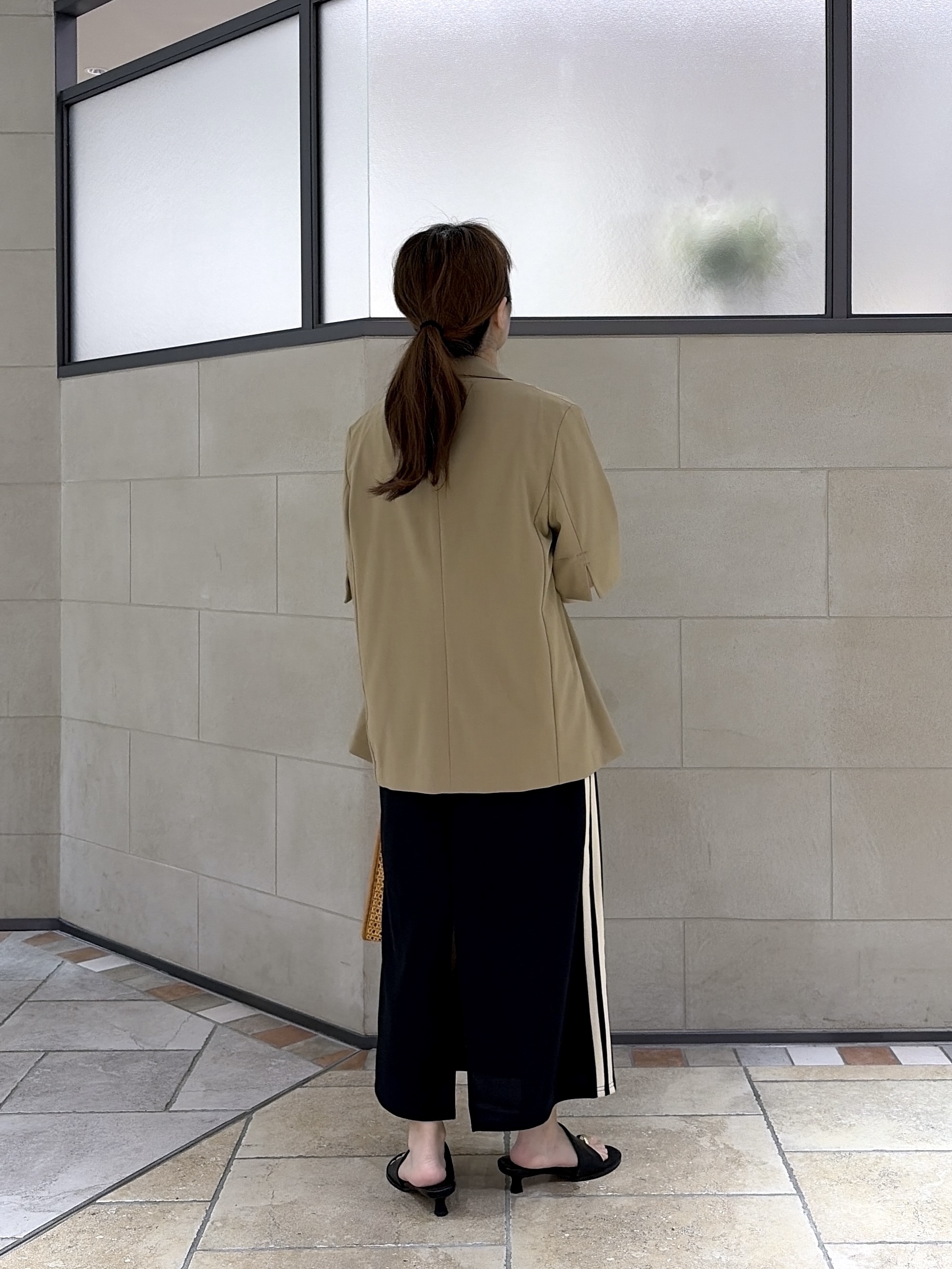 よねさんの「INDIVI｜Comfy SET UP｜ハーフスリーブジャケット【セットアップ対応／通勤／接触冷感／UVカット】」を使ったコーディネート