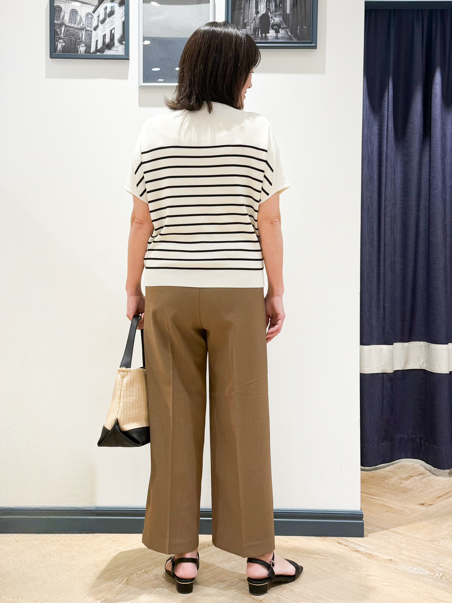 Lilyさんの「grove｜【シリーズ累計36万枚！名品ニット】やわらかドライタッチ ドルマンニット」を使ったコーディネート
