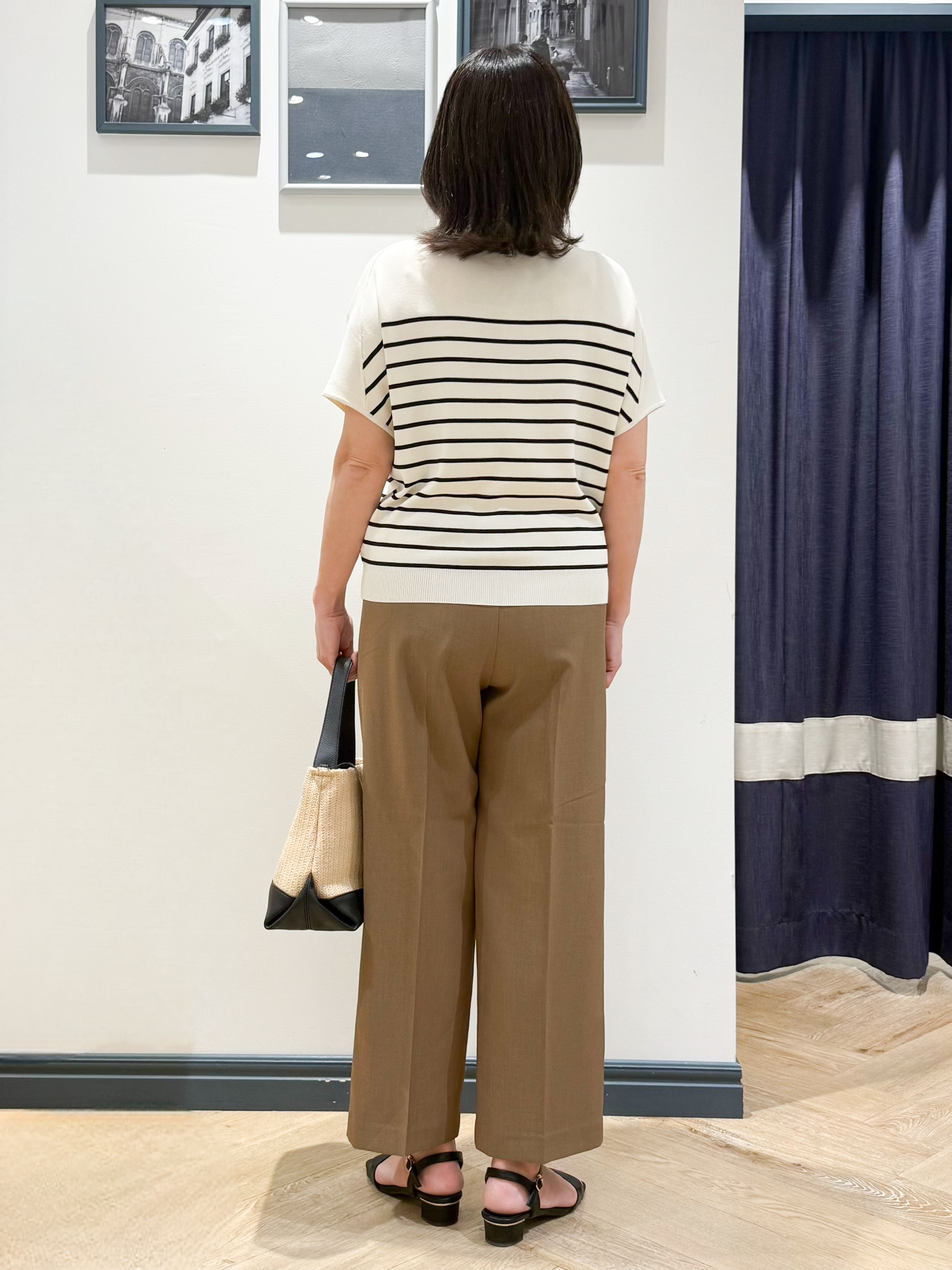 Lilyさんの「grove｜【シリーズ累計36万枚！名品ニット】やわらかドライタッチ ドルマンニット」を使ったコーディネート