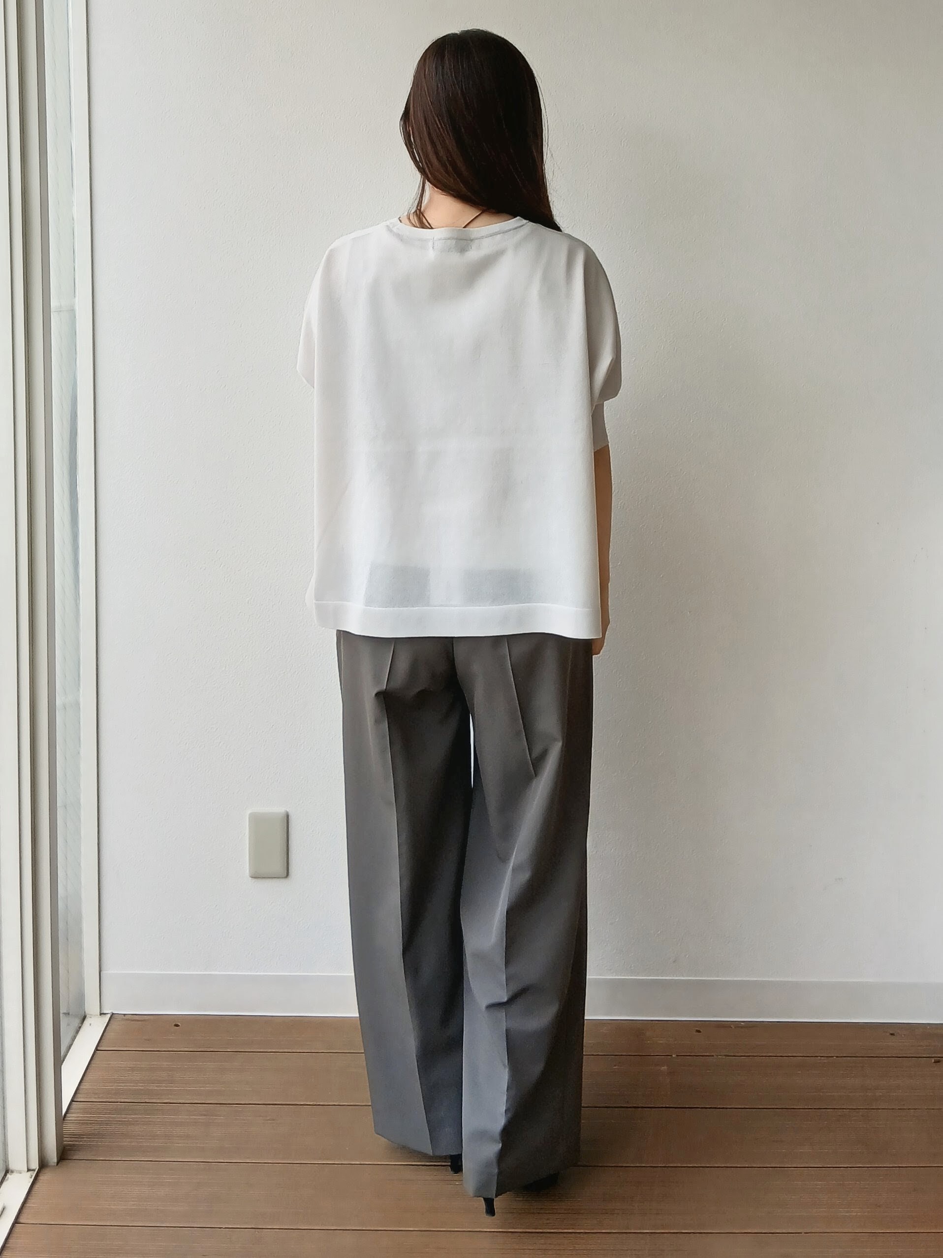 なみきさんの「UNTITLED｜【アンサンブル可/洗える】シアーレーヨンニット」を使ったコーディネート