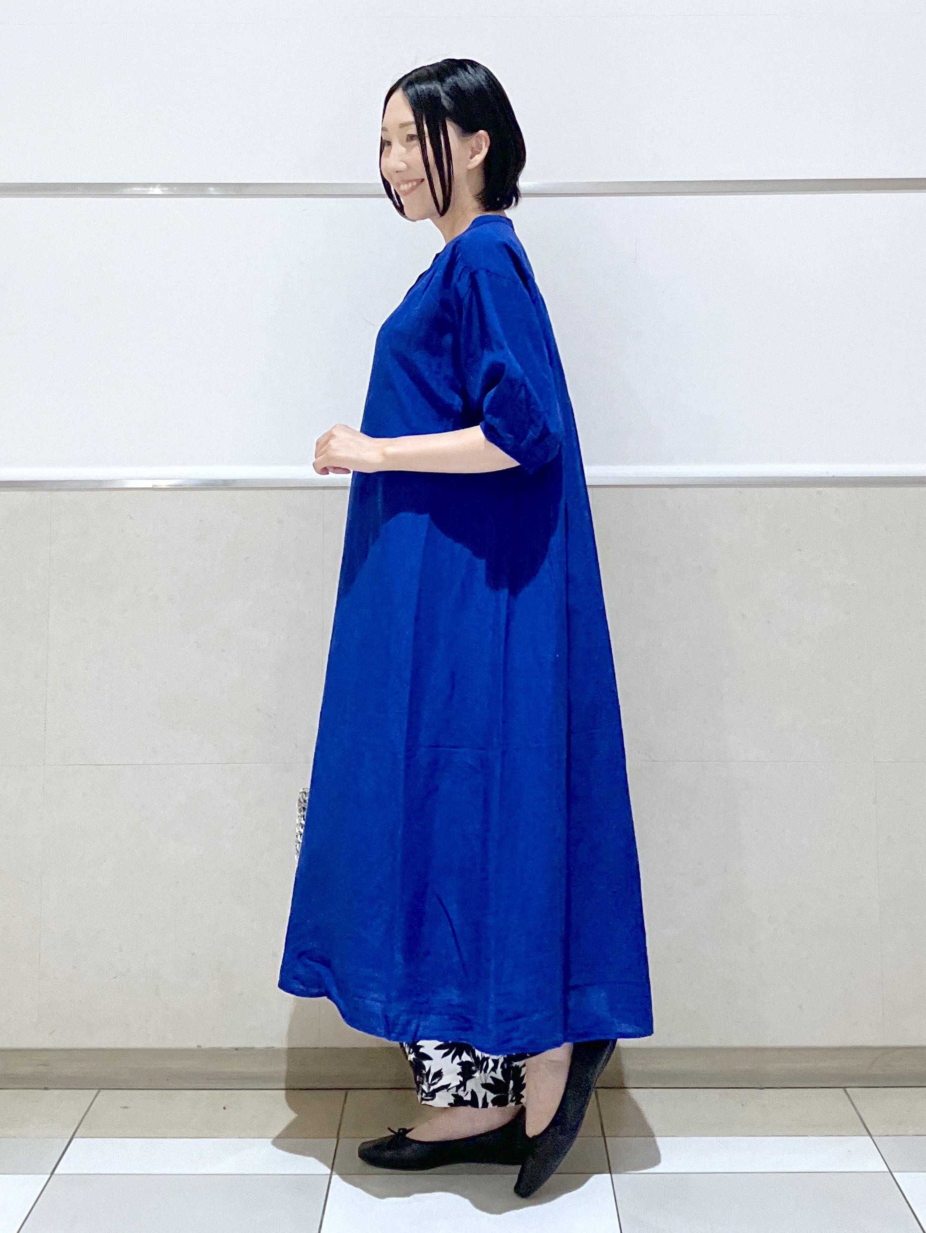 eriko さんの「Dessin｜【洗える】リネン混シャツワンピース」を使ったコーディネート