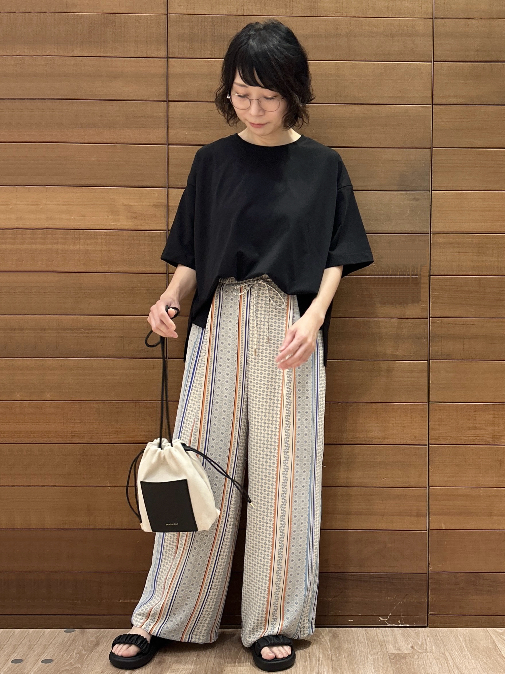 ゆうあさんの「OPAQUE.CLIP｜【接触冷感】リラクシーカットソー《洗濯機OK》」を使ったコーディネート